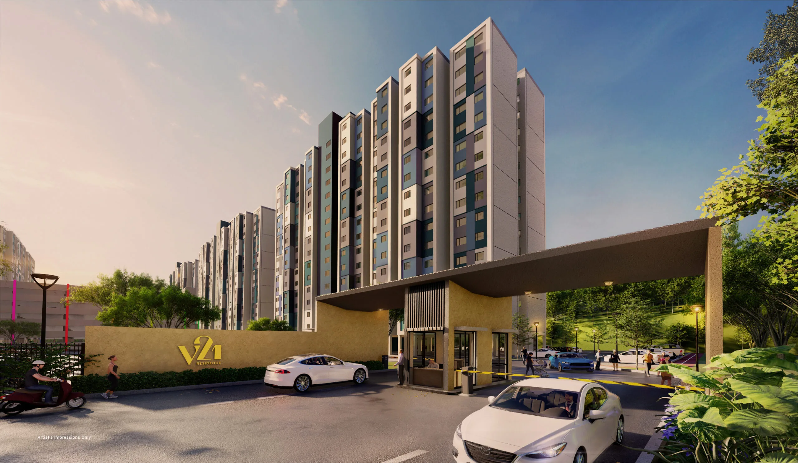 沙巴亚庇工业园(KKIP)Sepanggar V21 Residence 项目效果图