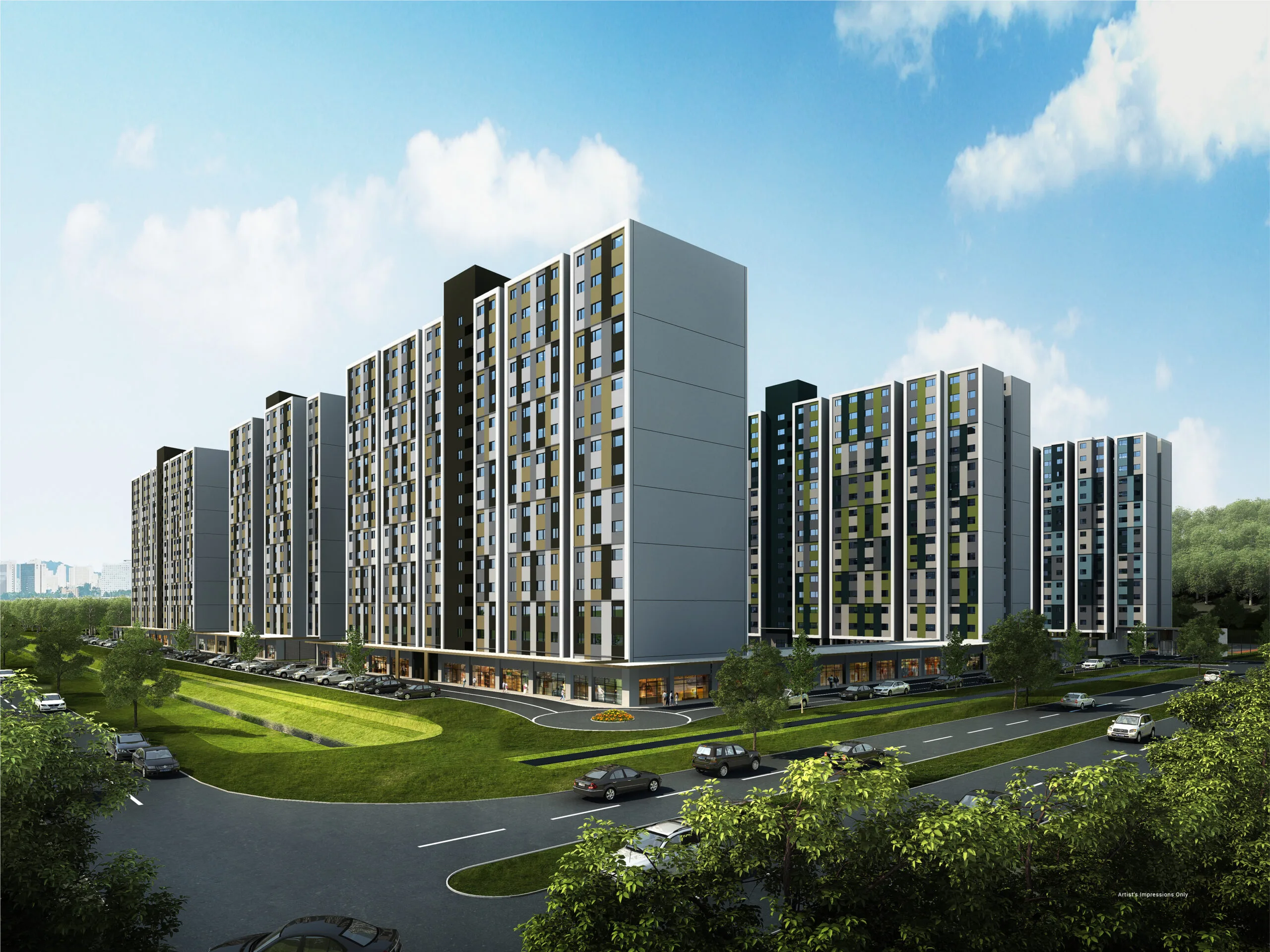 沙巴亚庇工业园(KKIP)Sepanggar V21 Residence 项目效果图