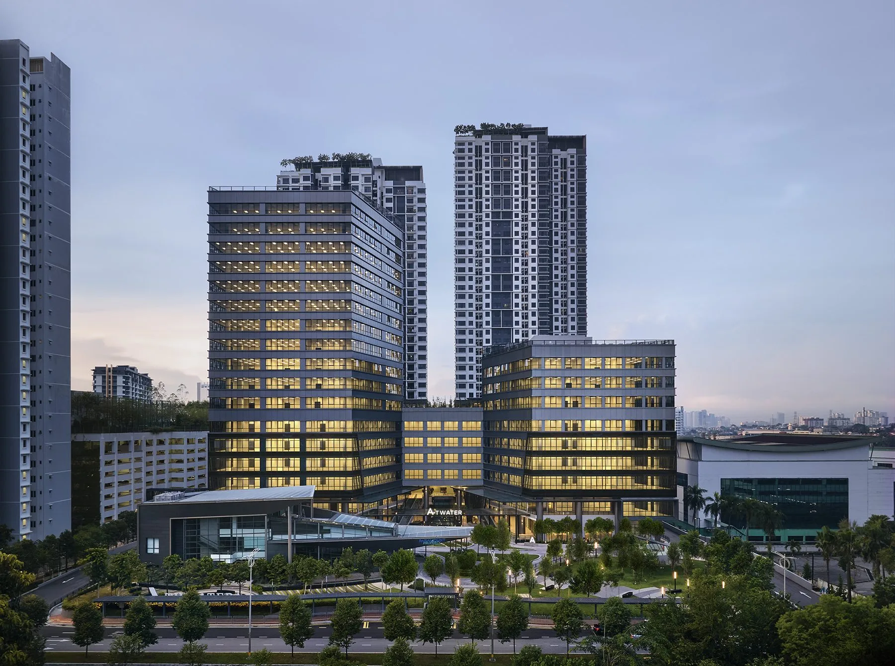 Atwater Corporate Office Towers, Seksyen 13, Petaling Jaya — the commercial component of Atwater (developer's artist impression)
