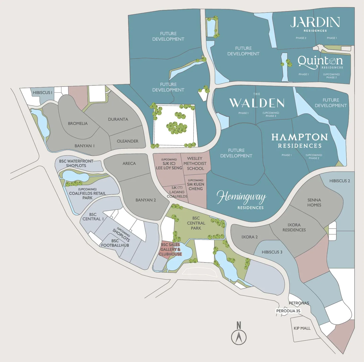 Bandar Seri Coalfields, Sungai Buloh — township master plan, July 2025 edition (developer's plan)