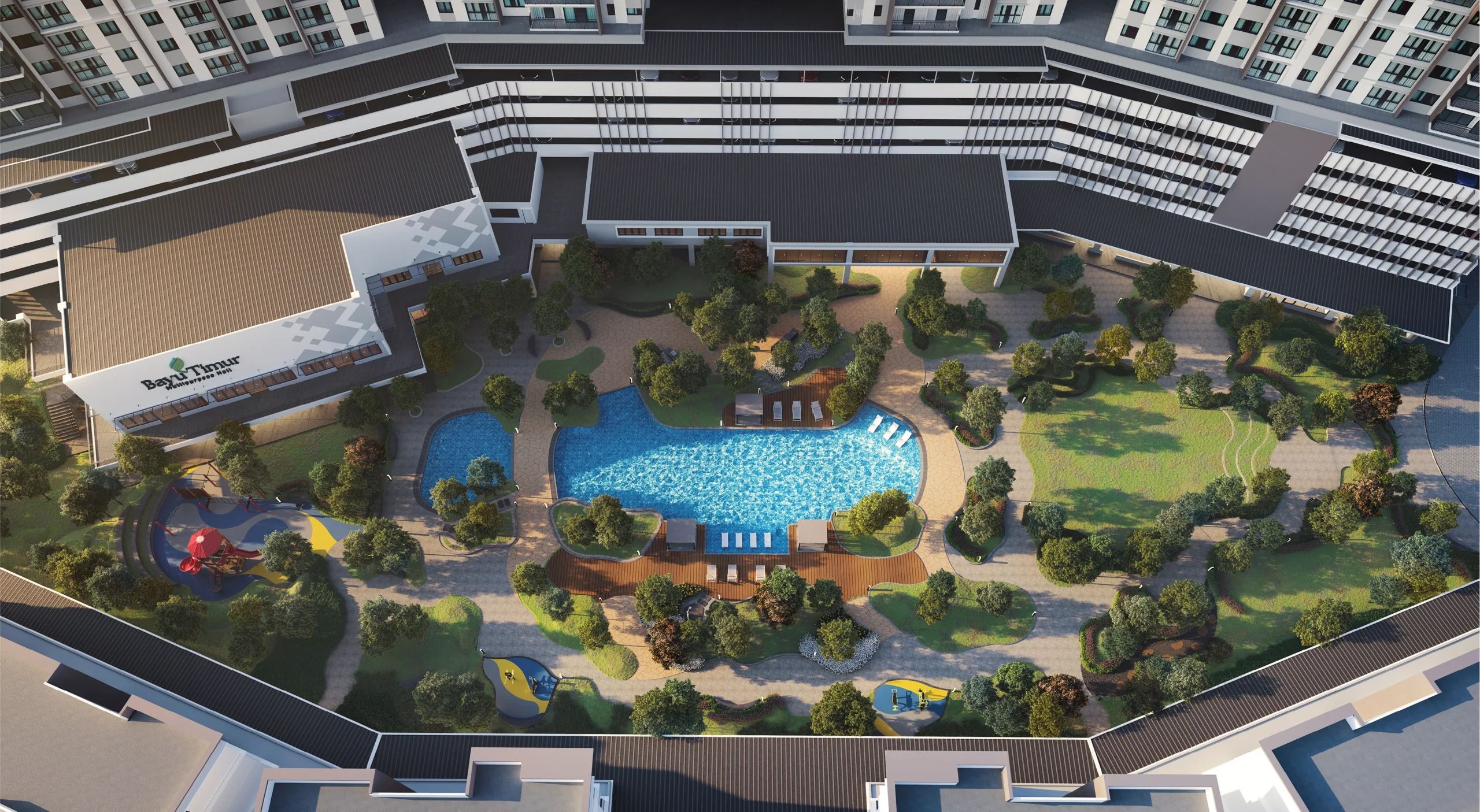 Developer marketing render, subject not published at Bayu Timur by Pakar Angsana Sdn Bhd, Berjaya Park, Seksyen 32, Shah Alam, Daerah Klang, Selangor