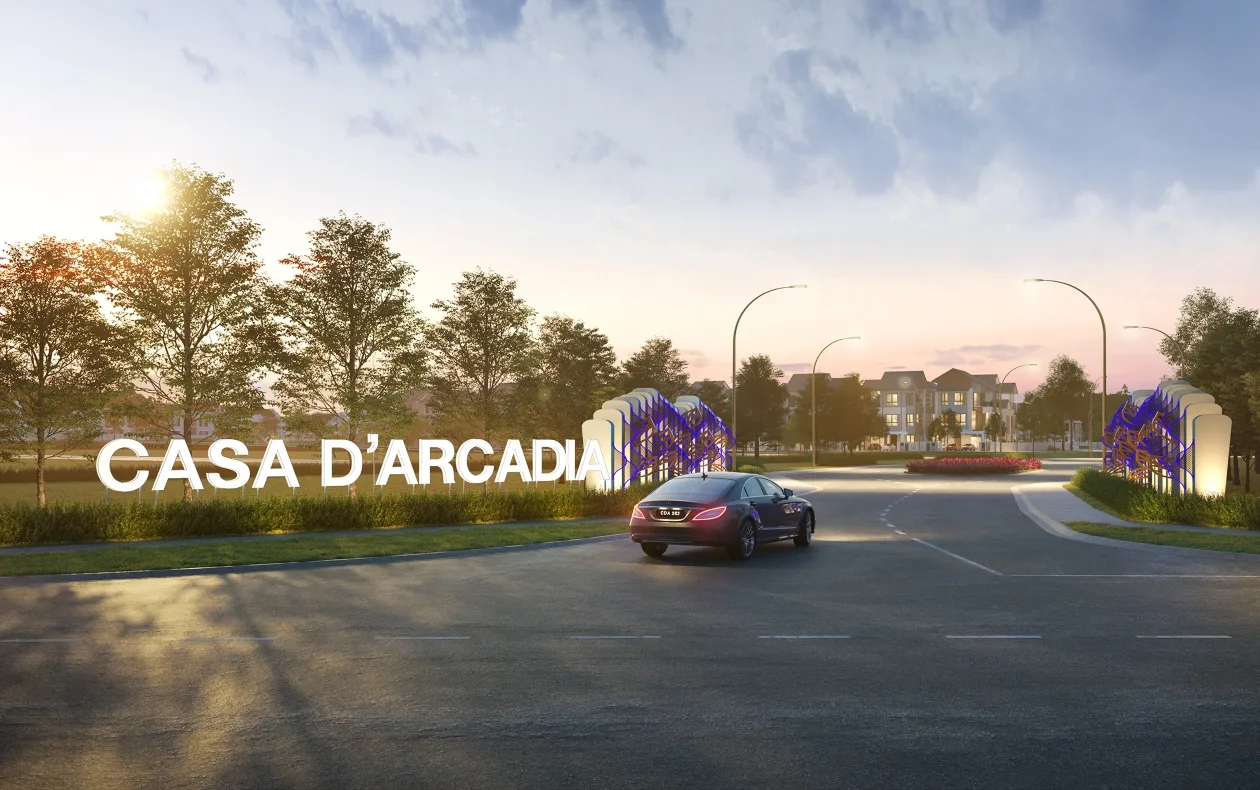 Enclave entrance render, subject inferred from the developer filename at Casa D'Arcadia by I&P Alam Impian Sdn Bhd, Setia Alam Impian, Daerah Klang, Shah Alam, Selangor