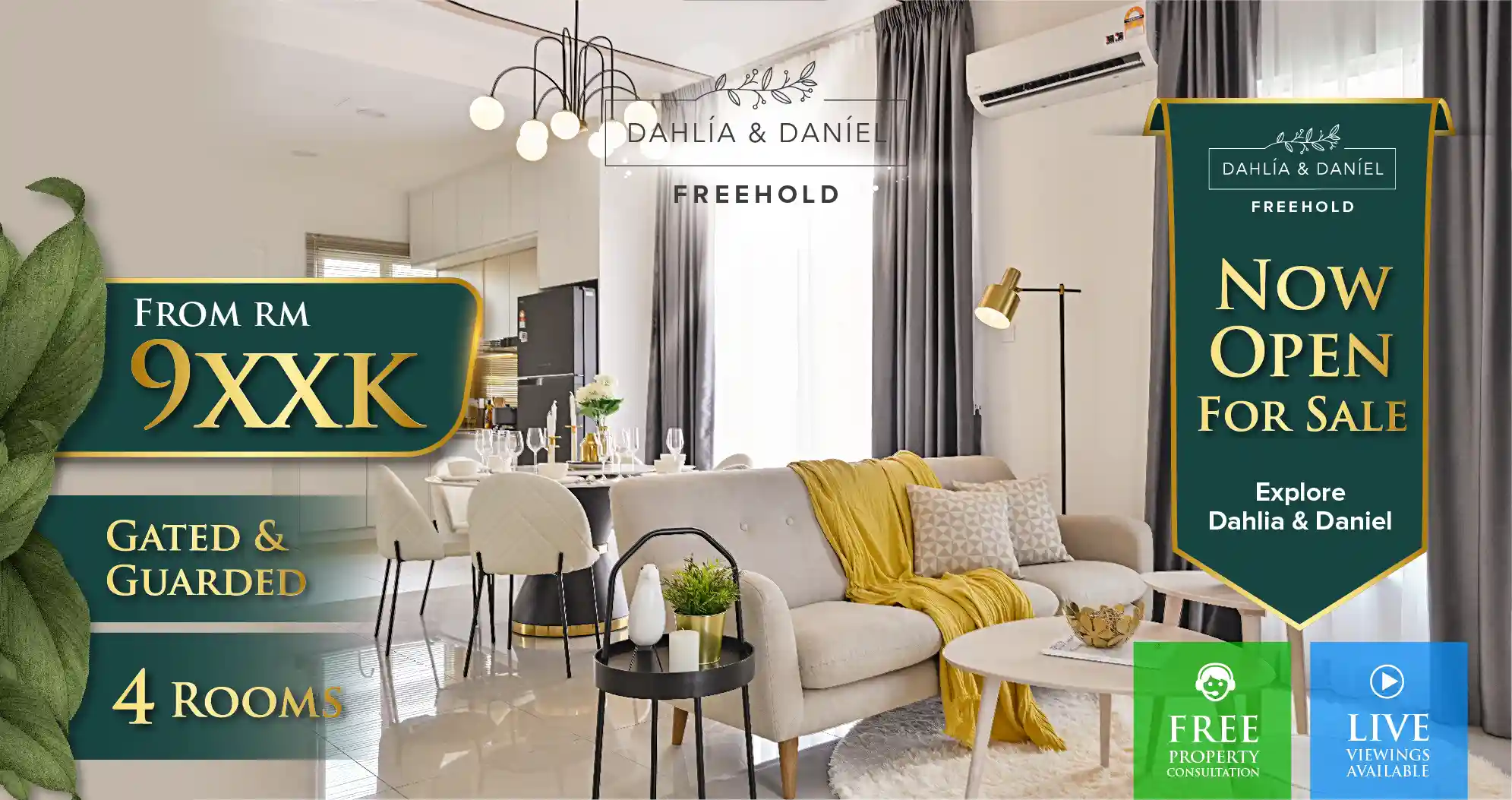 Developer website banner for Dahlia & Daniel at Taman Seri Residensi by NEU ESTATES SDN BHD, Taman Seri Residensi, Daerah Klang, North Klang, Selangor