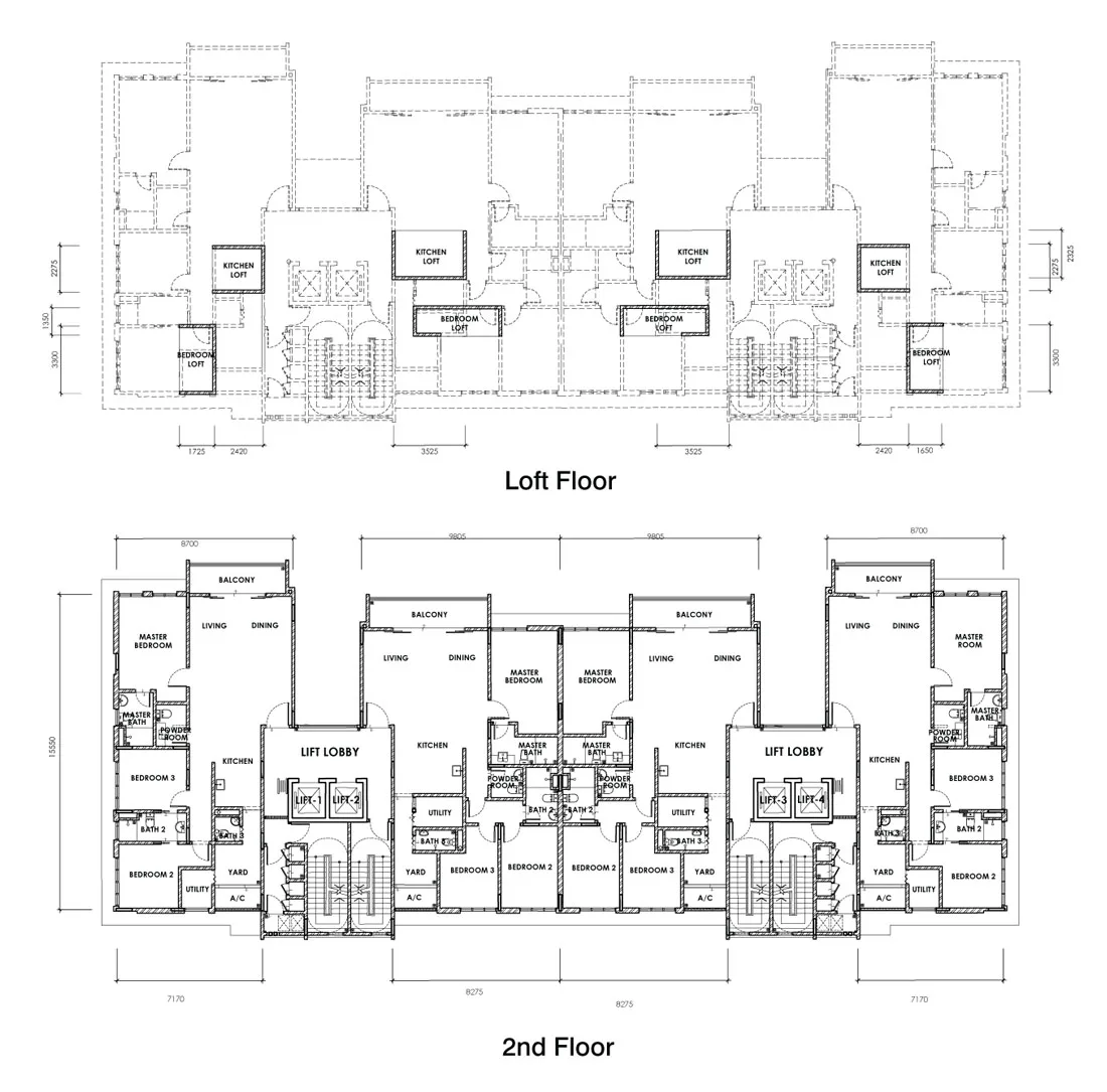 Block A STANDARD UNIT plan sheet at Damansara Fifty6 by Damansara Fifty6 Sdn. Bhd., Bukit Damansara, Damansara Heights, Kuala Lumpur, Federal Territory of Kuala Lumpur - the developer's own printed caption; no built-up, no bedroom count and no price is published against this type by any source