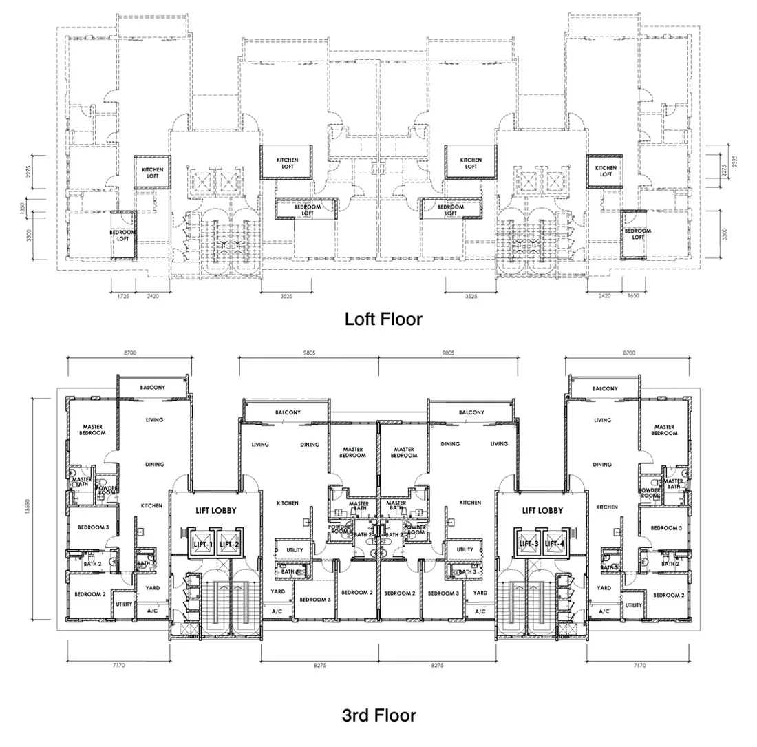Block A STANDARD UNIT plan sheet at Damansara Fifty6 by Damansara Fifty6 Sdn. Bhd., Bukit Damansara, Damansara Heights, Kuala Lumpur, Federal Territory of Kuala Lumpur - the developer's own printed caption; no built-up, no bedroom count and no price is published against this type by any source