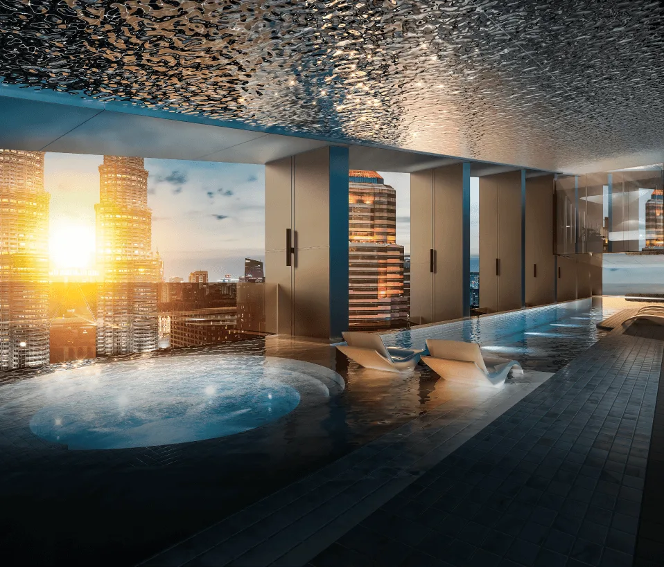 Artist impression of the light jacuzzi on Level 22 at Dawn KLCC, registered MENARA SENJA, by Dawn Land Sdn Bhd, Jalan Yap Kwan Seng, Kampung Baru, Kuala Lumpur, Federal Territory