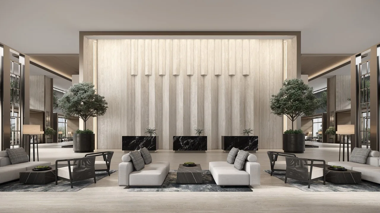 Office lobby render at Duo Tower @ Bangsar South by UOA Development Bhd, Bangsar South (Kerinchi), Lembah Pantai, Kuala Lumpur, Federal Territory