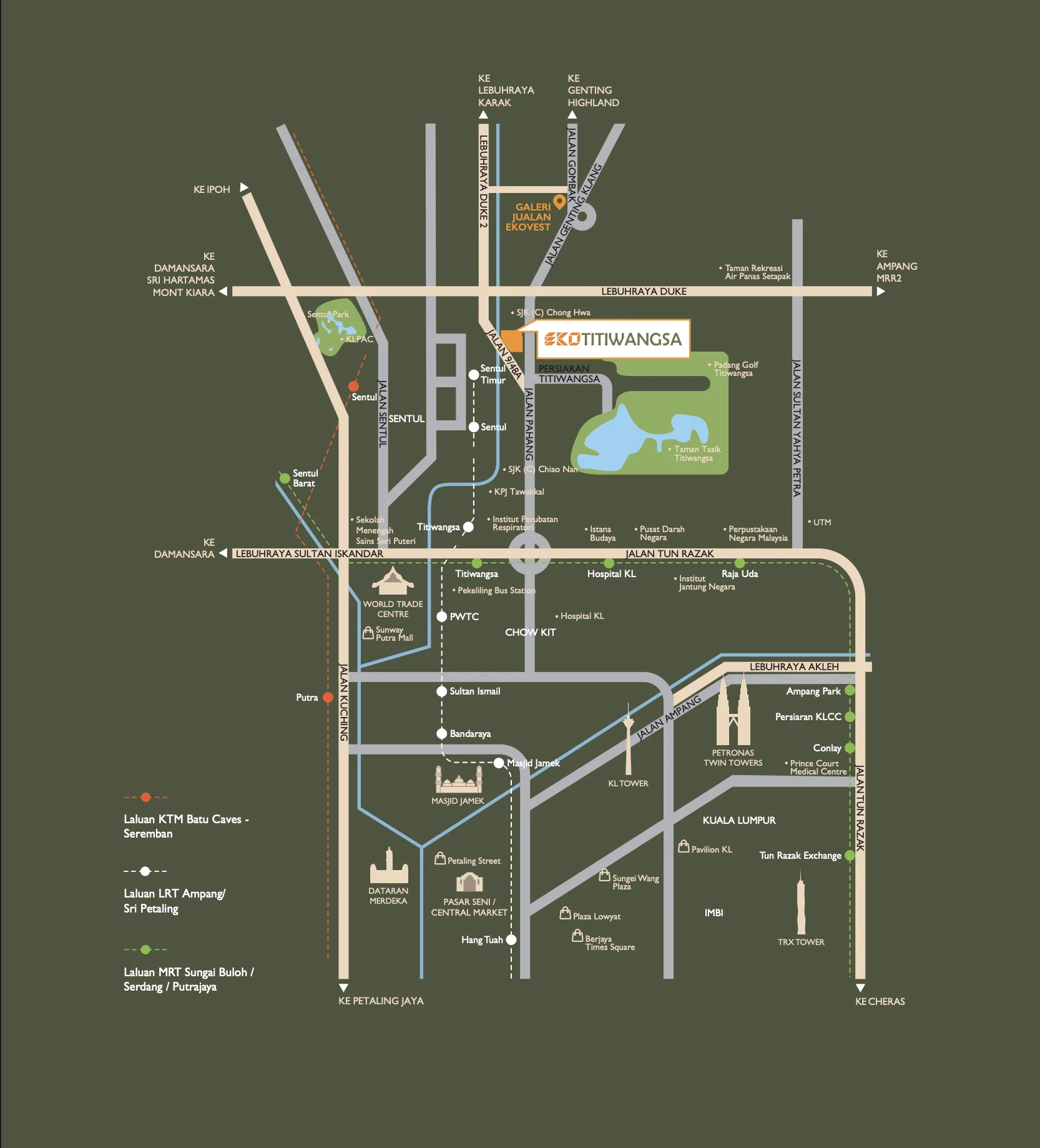 Developer location graphic, subject inferred from page placement only at Ekotitiwangsa @ Jalan Pahang, Kuala Lumpur (KPKT project 13673-2) by Ekovest Land Sdn Bhd, Jalan Pahang, Kuala Lumpur, Wilayah Persekutuan Kuala Lumpur