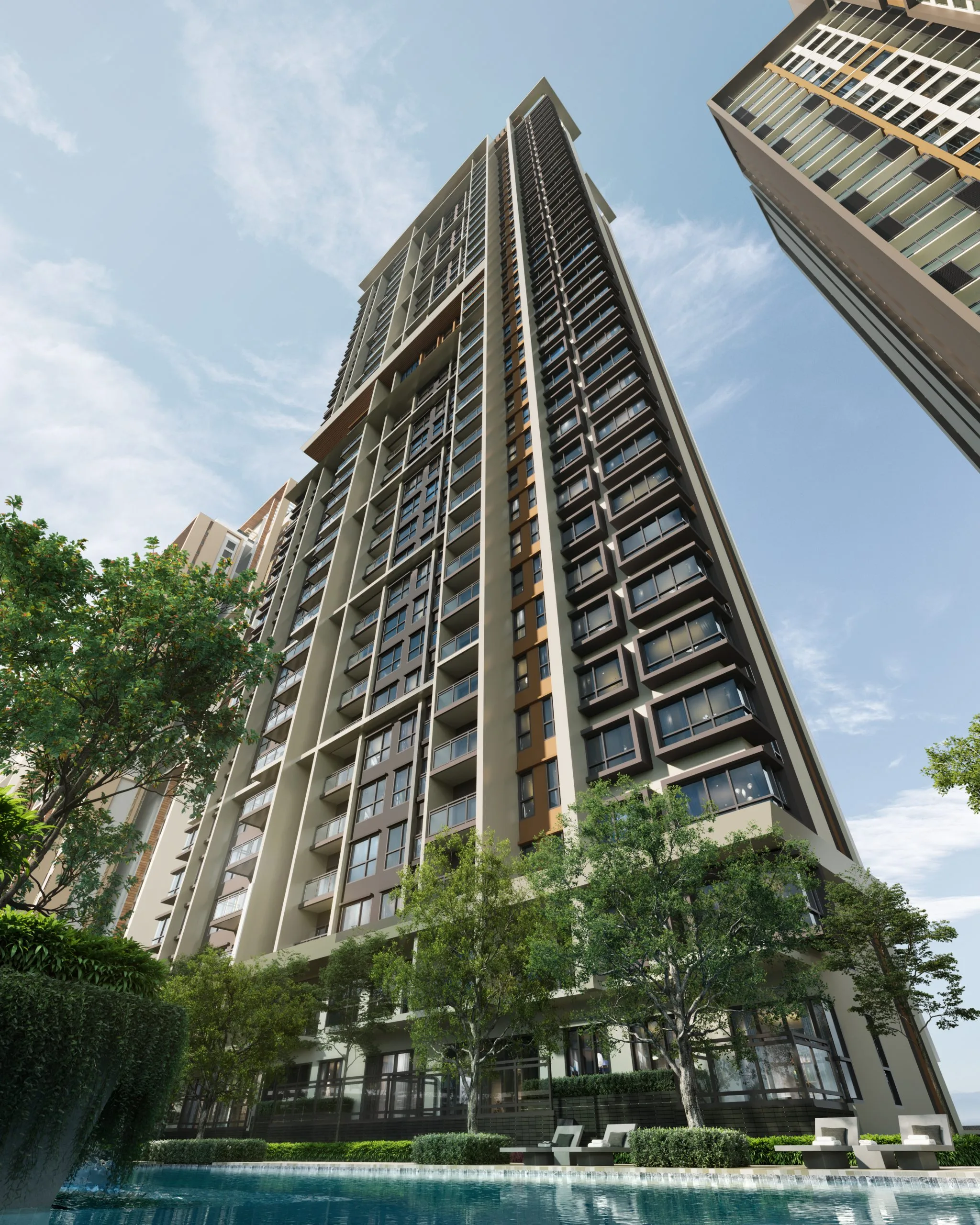 Enlace Suites I, Pantai Sentral Park, Kuala Lumpur — tower facade (artist's impression)