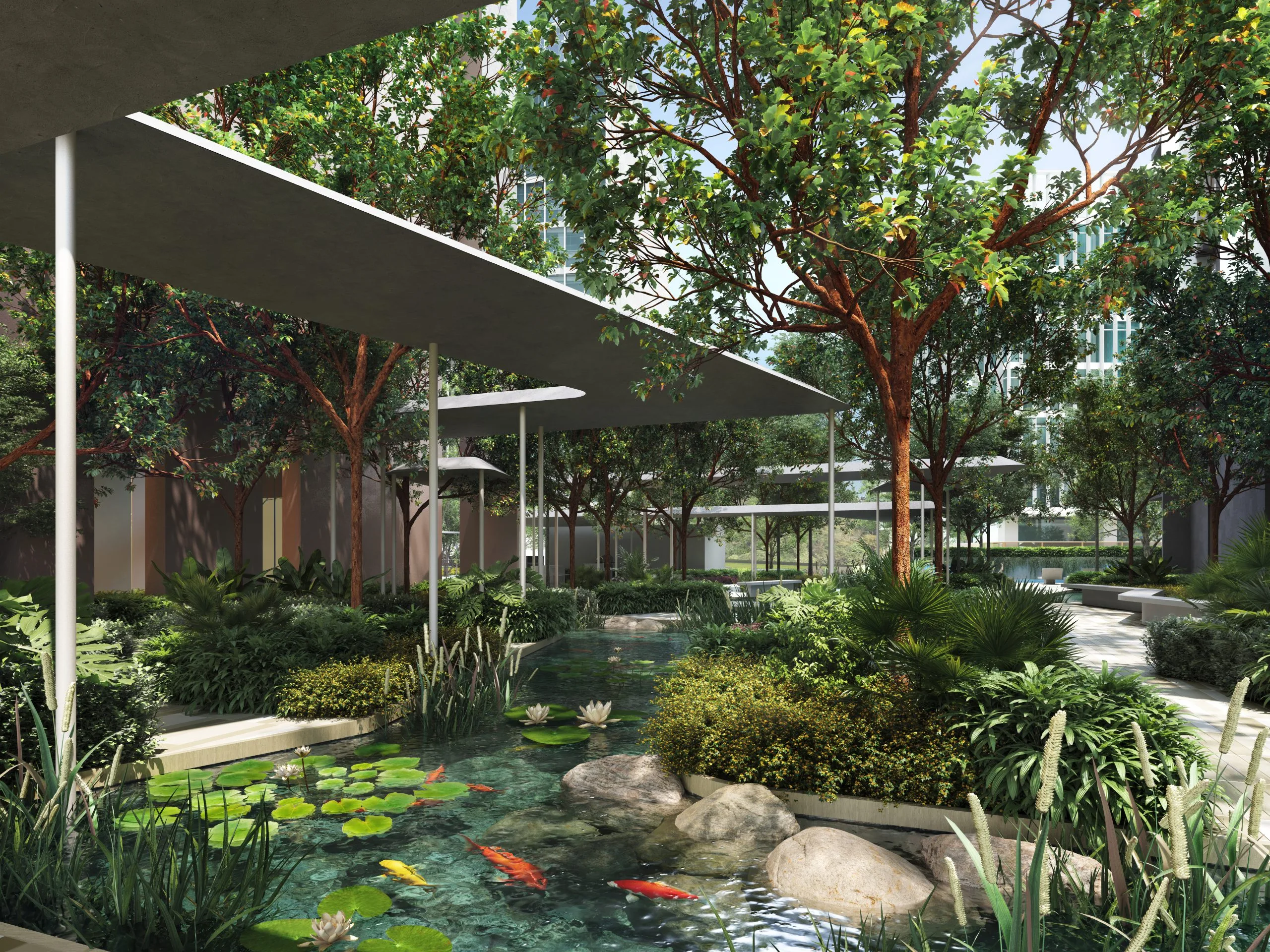 Enlace Suites I, Pantai Sentral Park — water garden (artist's impression)