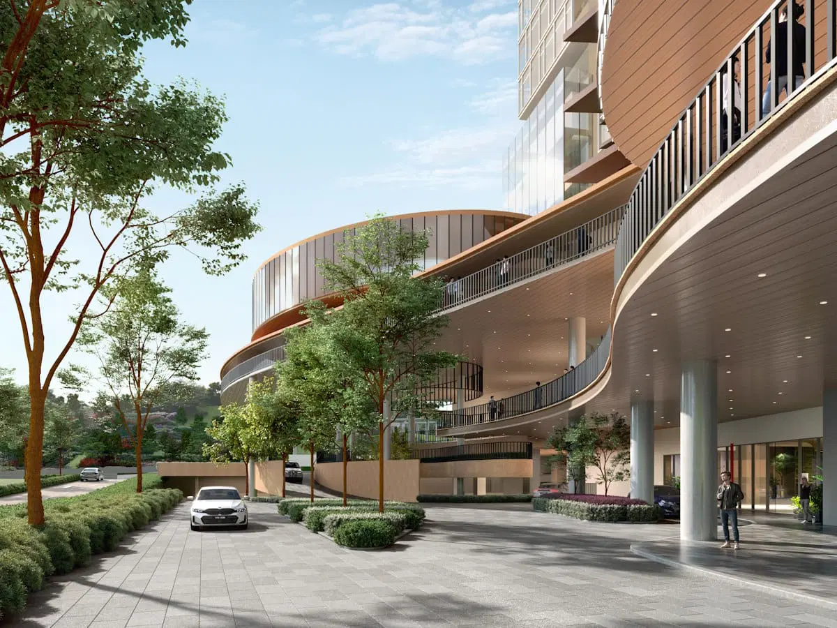 Enlace Suites, Pantai Sentral Park — covered link bridge (artist's impression); the developer does not state where it leads