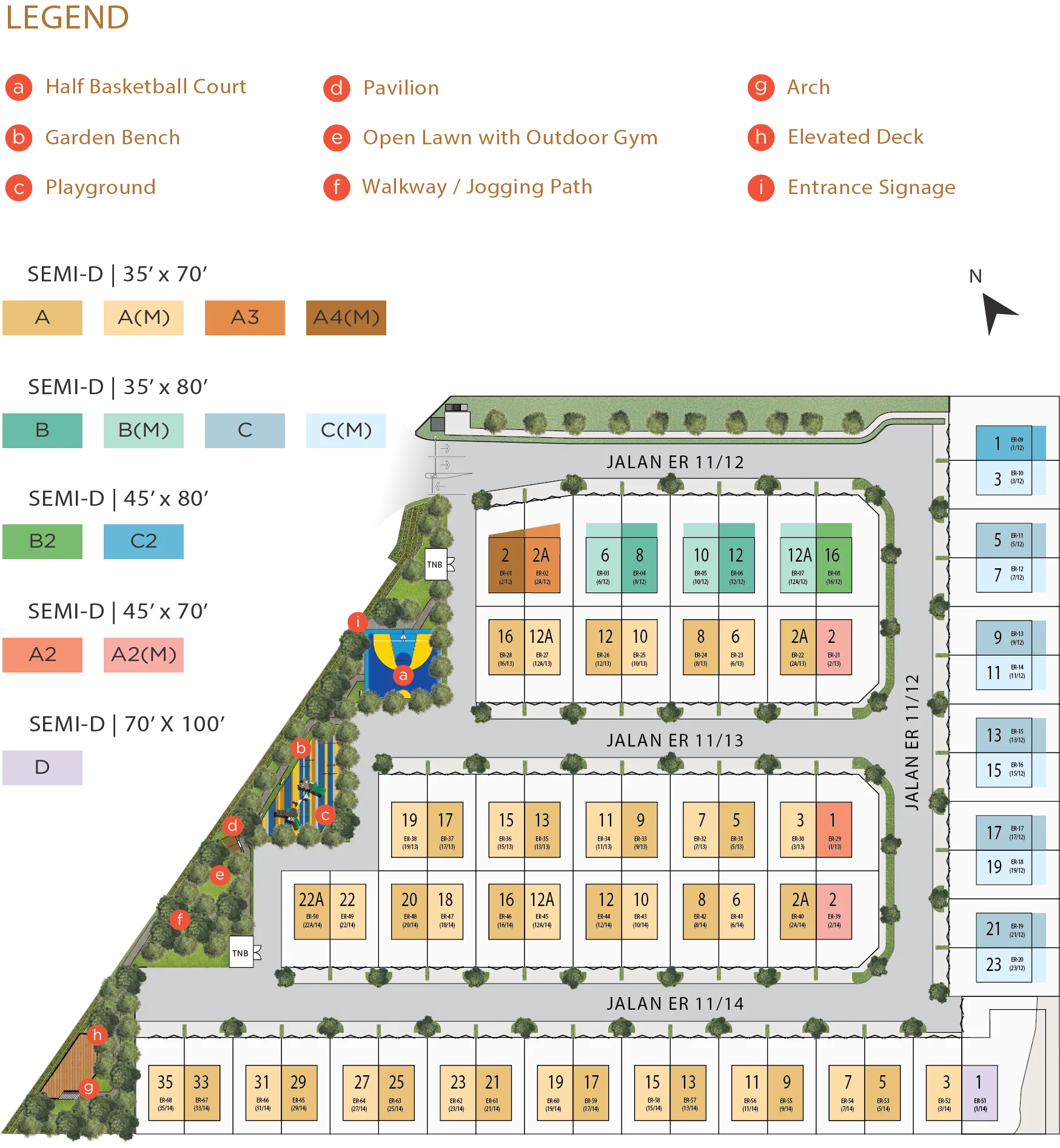 Erica Residence, Bandar Bukit Puchong — site plan