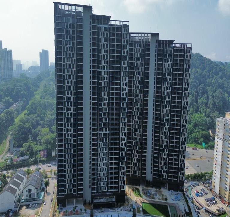 Dated construction progress photograph, second quarter 2026 at ForestHill Residences (Residensi Foresthill, KPKT 12225-2) by Foresthill Damansara Land Sdn Bhd, Damansara Perdana, Daerah Petaling, Petaling Jaya, Selangor