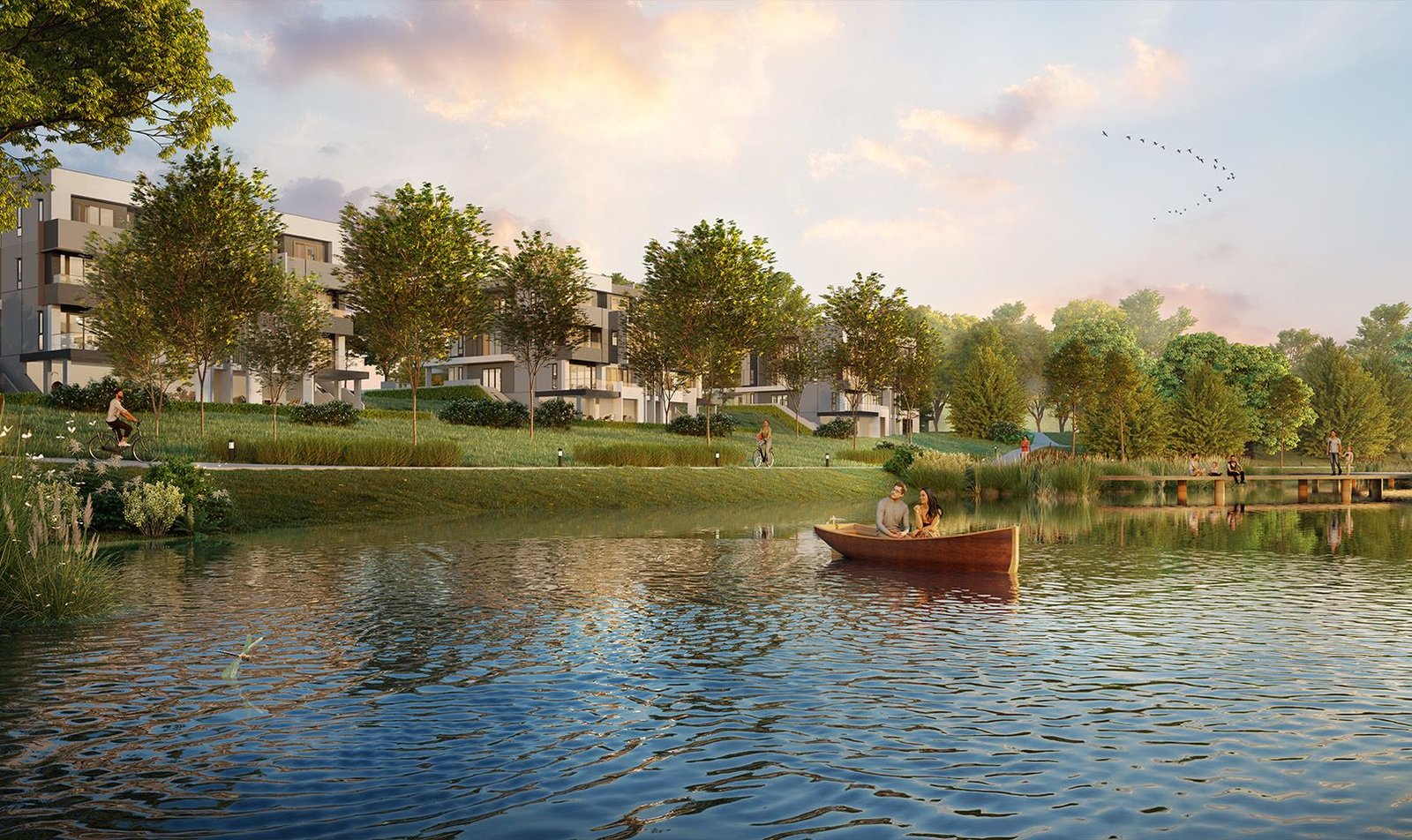 Project-attributed developer render for Heston Hills (Danau Sutera, 19124-15) whose subject is not established by any published caption or title, and which does not depict any of the township's thirteen completed phases at Heston Hills, registered Danau Sutera (KPKT project 19124-15), the currently-selling phase of Gamuda Gardens, Kuang / Rawang, Selangor by Bandar Serai Development Sdn. Bhd., Gamuda Gardens township, Daerah Gombak, Kuang, Selangor