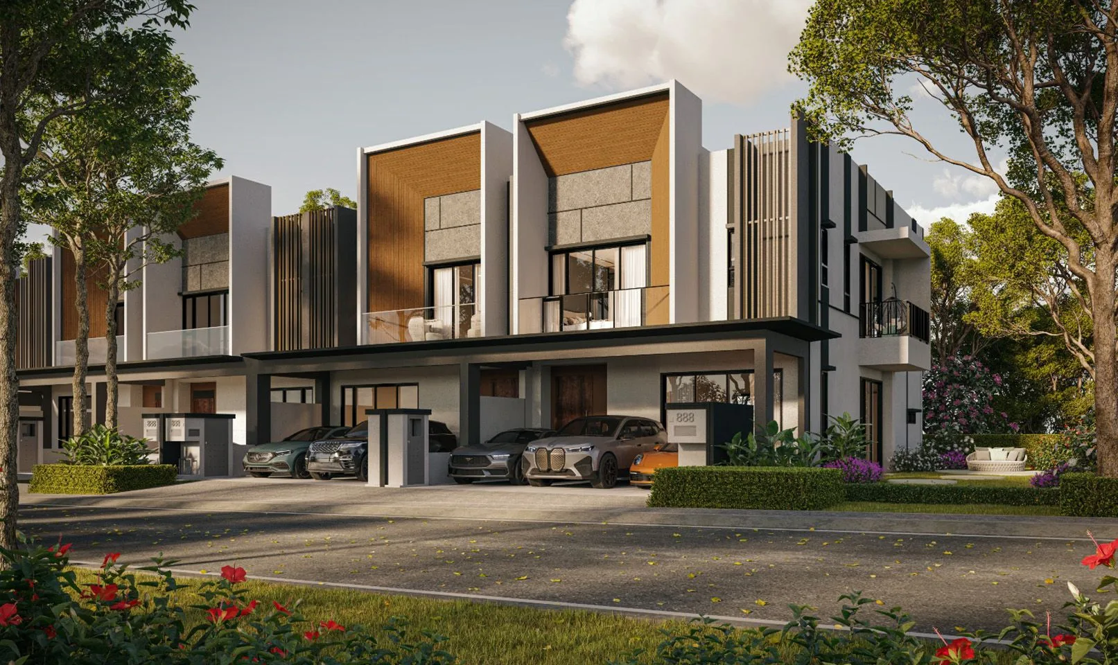 Project-attributed developer render for Heston Hills (Danau Sutera, 19124-15) whose subject is not established by any published caption or title, and which does not depict any of the township's thirteen completed phases at Heston Hills, registered Danau Sutera (KPKT project 19124-15), the currently-selling phase of Gamuda Gardens, Kuang / Rawang, Selangor by Bandar Serai Development Sdn. Bhd., Gamuda Gardens township, Daerah Gombak, Kuang, Selangor