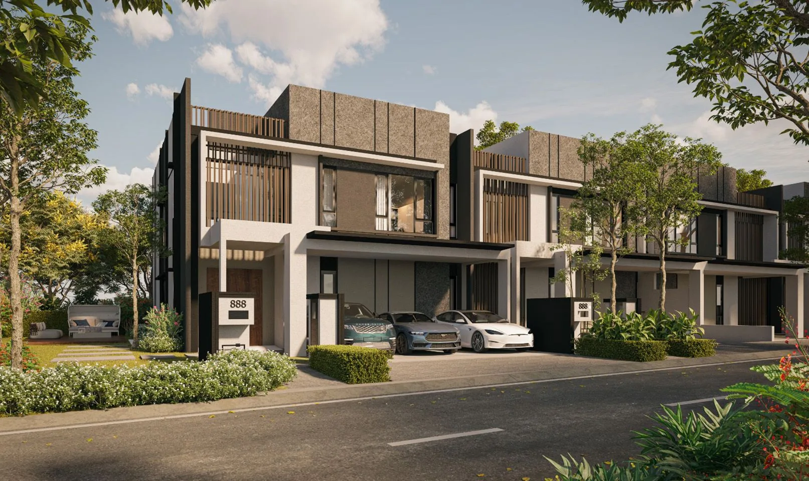 Project-attributed developer render for Heston Hills (Danau Sutera, 19124-15) whose subject is not established by any published caption or title, and which does not depict any of the township's thirteen completed phases at Heston Hills, registered Danau Sutera (KPKT project 19124-15), the currently-selling phase of Gamuda Gardens, Kuang / Rawang, Selangor by Bandar Serai Development Sdn. Bhd., Gamuda Gardens township, Daerah Gombak, Kuang, Selangor
