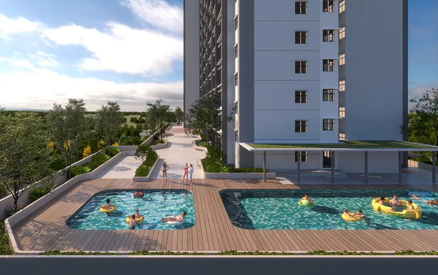 Level 5 swimming pool artist’s impression at Kamelia @ Bandar Sri Damansara (Residensi Kamelia) by Sri Damansara Sdn Bhd, Bandar Sri Damansara, Petaling, Petaling Jaya, Selangor