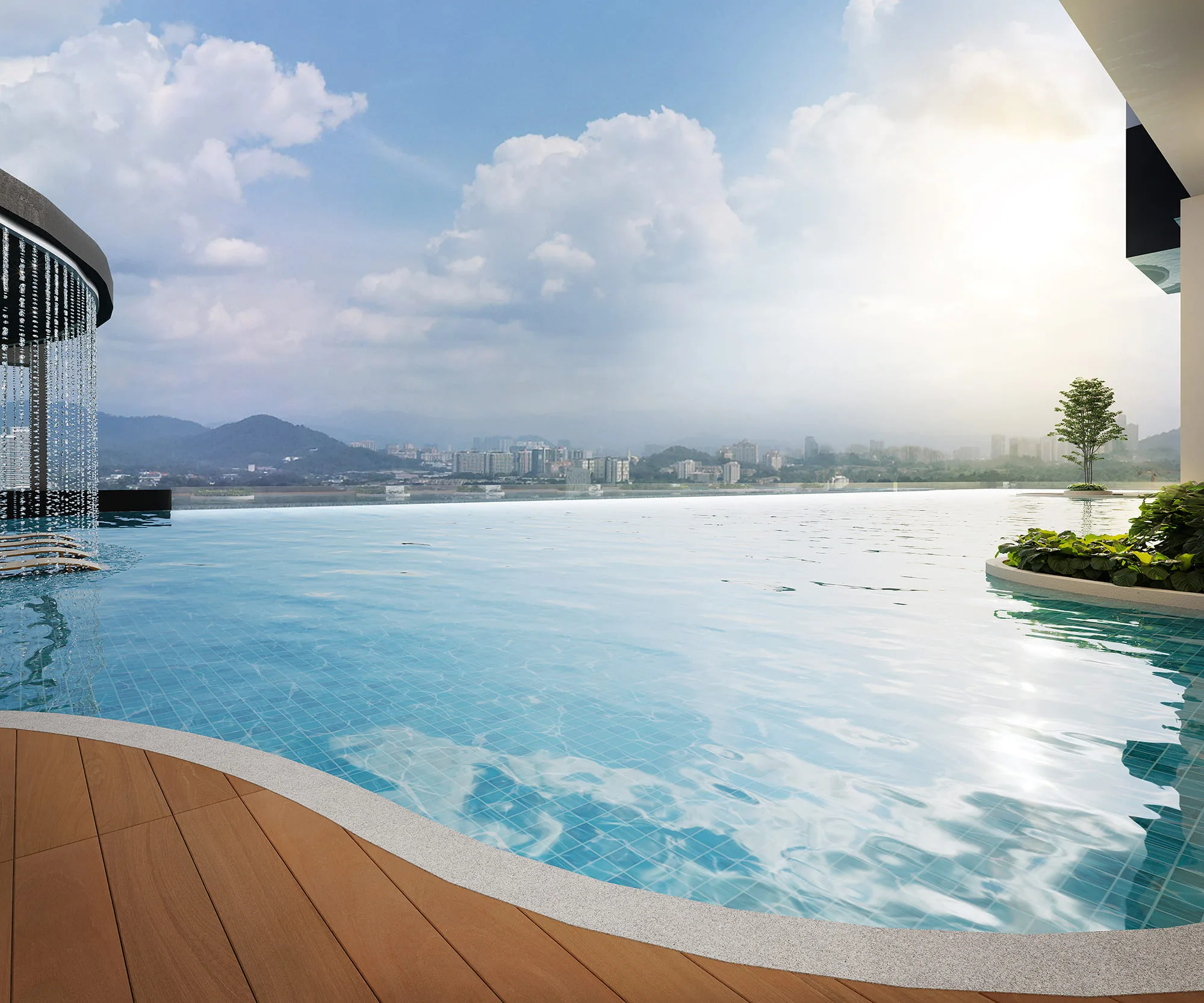 Swimming pool artist’s impression at Laverra @ Bandar Sri Damansara by Sri Damansara Sdn Bhd (110516-H), a subsidiary of Land & General Berhad, Bandar Sri Damansara, Petaling, Petaling Jaya, Selangor