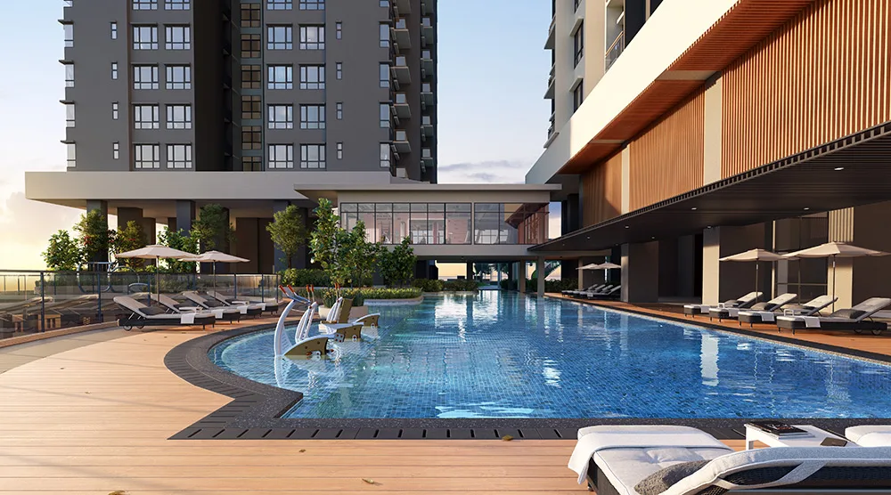Lap pool artist’s impression at Livista @ Bandar Sri Damansara by Sri Damansara Sdn Bhd (110516-H), Bandar Sri Damansara, Petaling, Petaling Jaya, Selangor