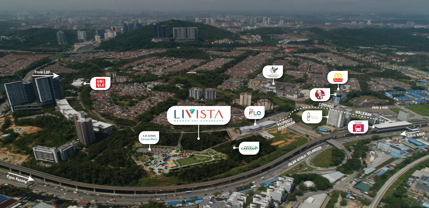 Overall development artist’s impression at Livista @ Bandar Sri Damansara by Sri Damansara Sdn Bhd (110516-H), Bandar Sri Damansara, Petaling, Petaling Jaya, Selangor