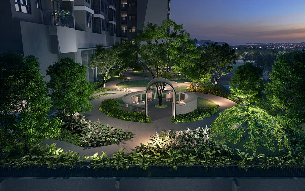 Glamping dome and lawn at M Aurora by Major Land Development Sdn Bhd, Old Klang Road, Kuala Lumpur