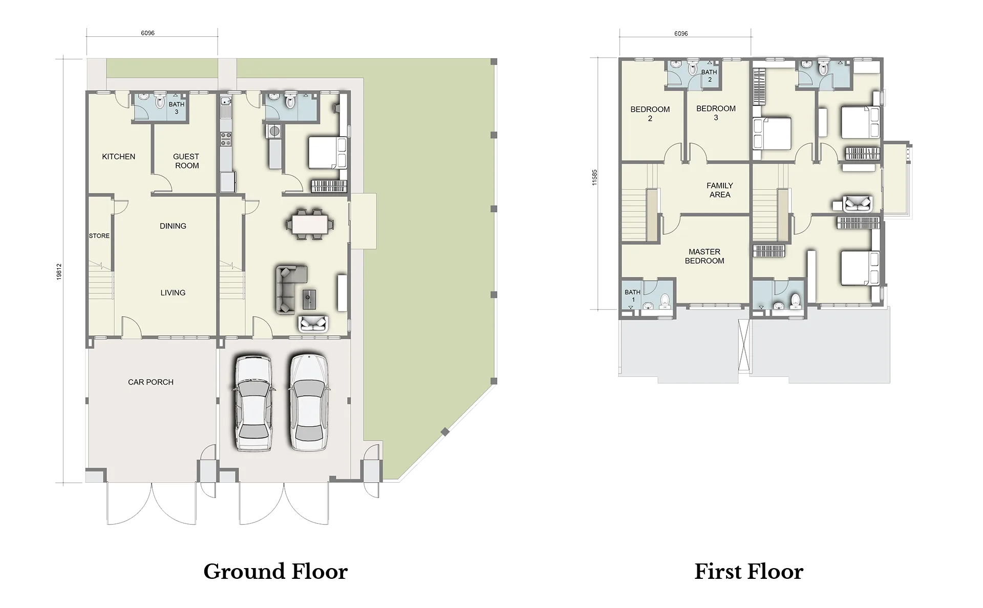 Ovata, Sari Alamanda 4, Rawang — floor plan (developer's material)