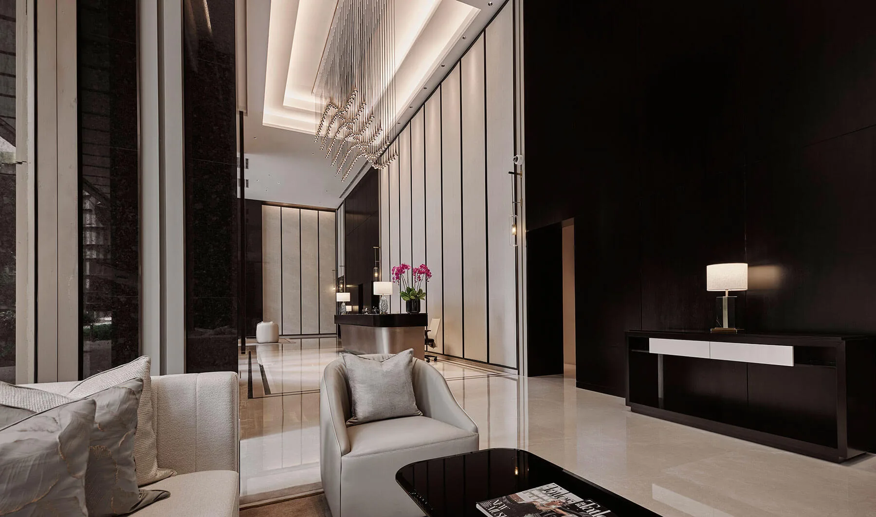Regent Suites double-volume lobby at Pavilion Damansara Heights by Impian Ekspresi Sdn Bhd, Pusat Bandar Damansara, Damansara Heights, Kuala Lumpur, Federal Territory of Kuala Lumpur
