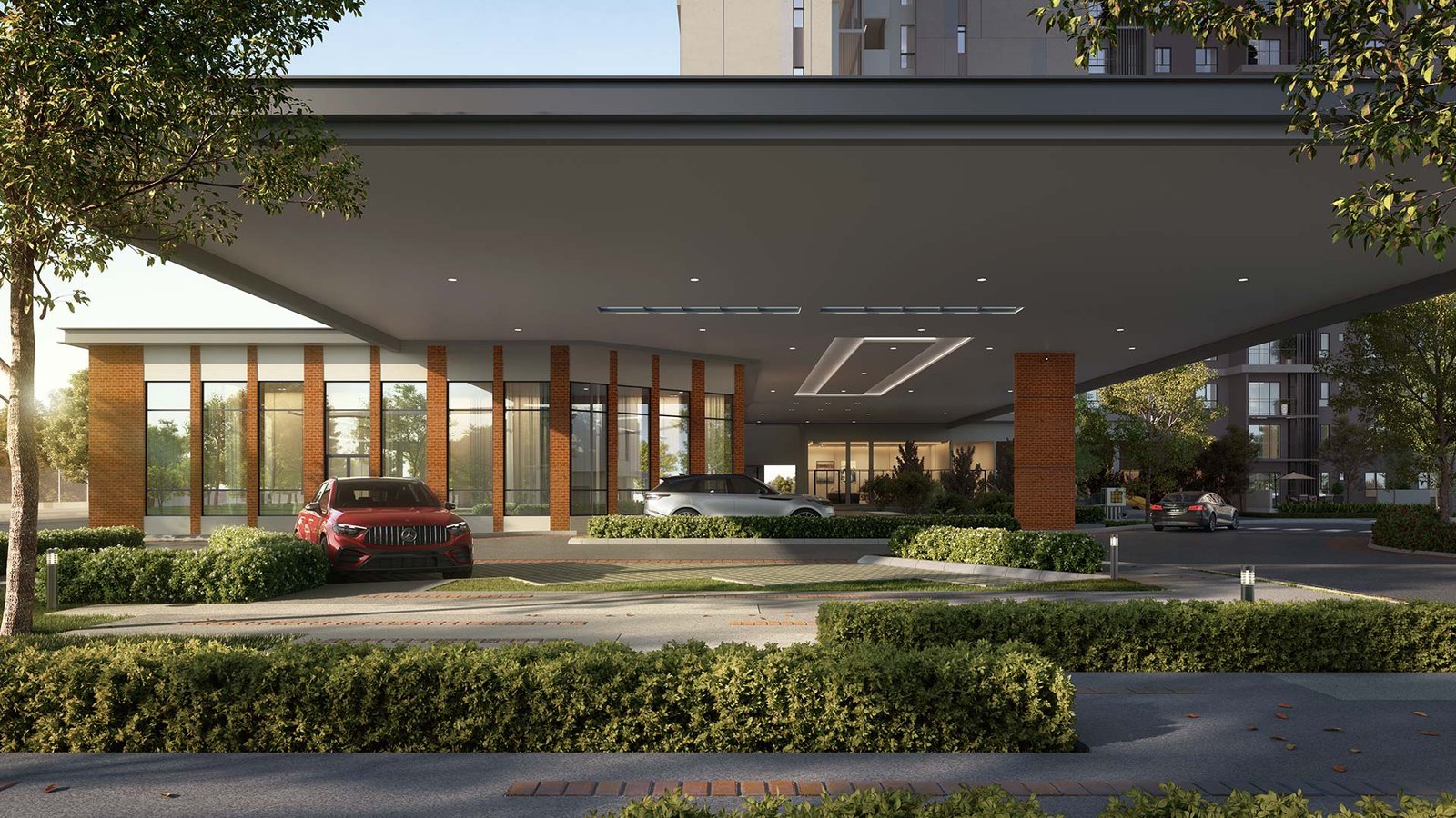 Grand entrance drop-off at RIA Sunsuria @ Kwasa Damansara by Sunsuria Damansara Sdn Bhd, Kwasa Damansara, Petaling, Shah Alam, Selangor