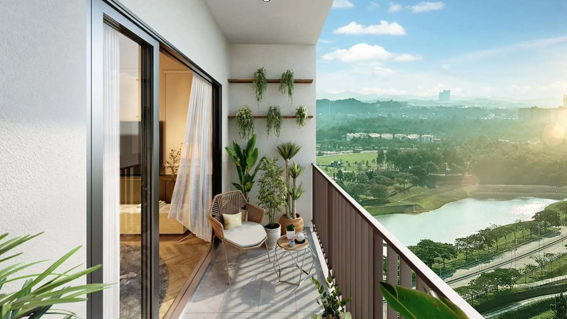 Lakefront balcony view at RIA Sunsuria @ Kwasa Damansara by Sunsuria Damansara Sdn Bhd, Kwasa Damansara, Petaling, Shah Alam, Selangor