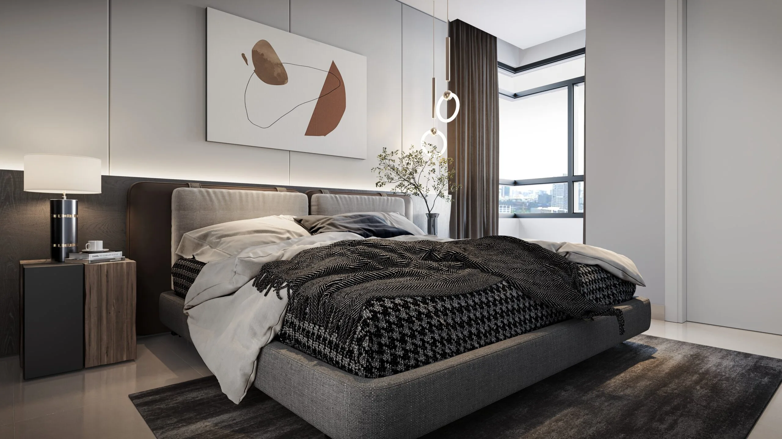 Show unit master bedroom at Residensi Dedaun by UDA Land Sdn Bhd, Bandar Tun Hussein Onn, Hulu Langat, Cheras, Selangor