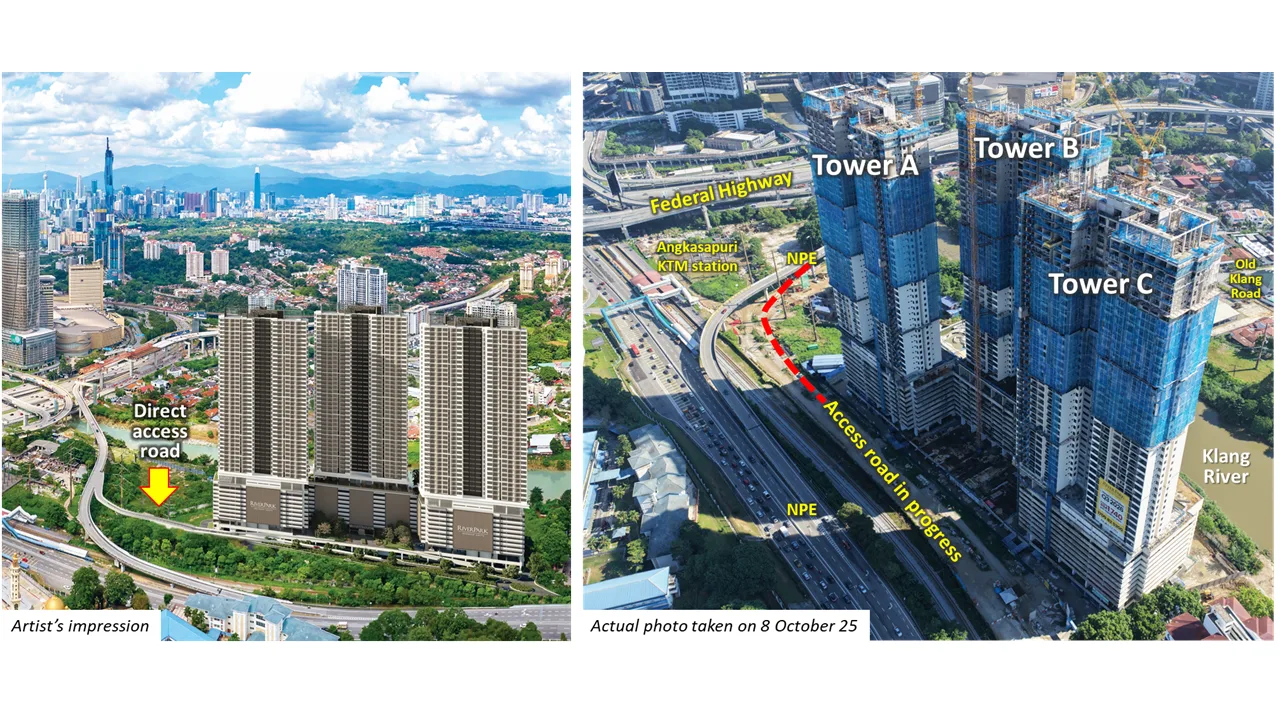 Site progress at River Park, registered as Residensi Taman Hilir, by Kumpulan Gapadu Sdn. Bhd., Pantai Dalam, Daerah Kuala Lumpur, Kuala Lumpur, WP Kuala Lumpur