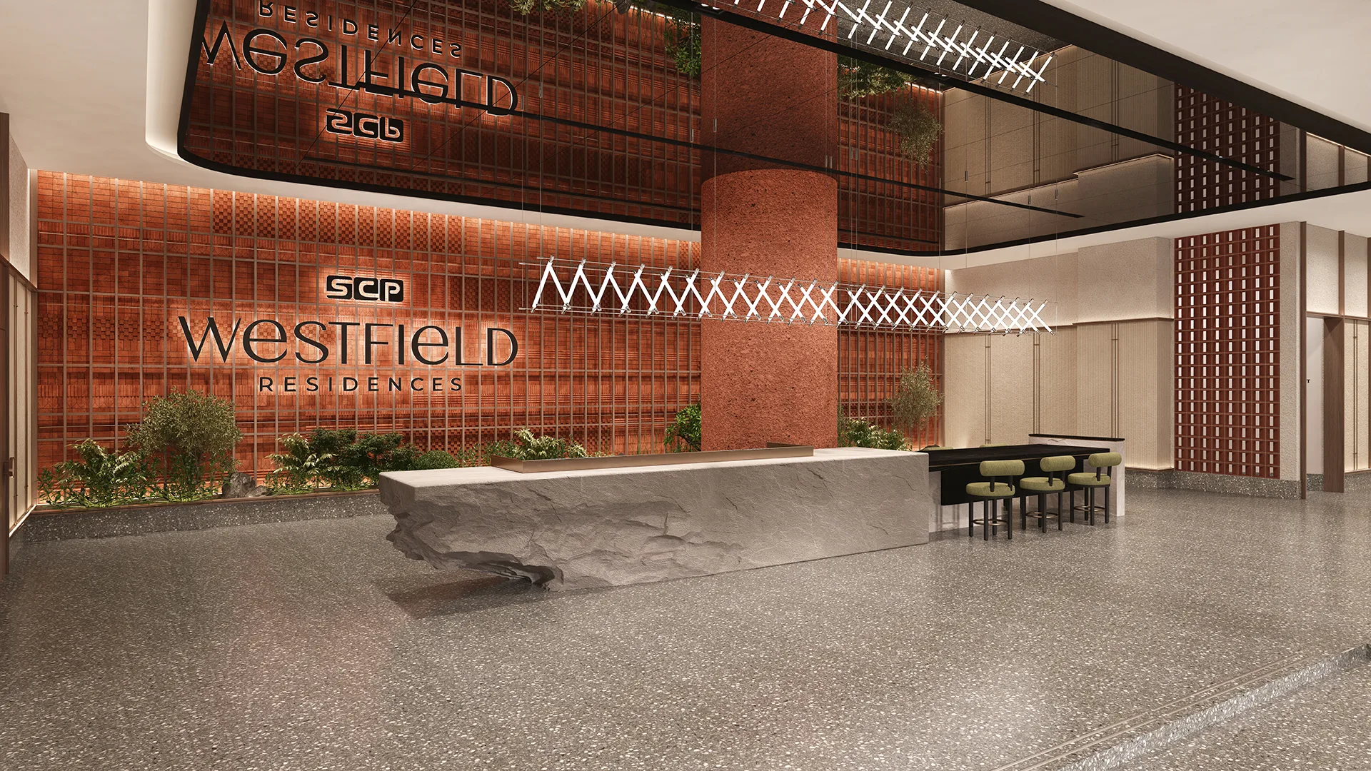 SCP Westfield Residences, USJ 1 Subang Jaya — arrival entrance (artist's impression)