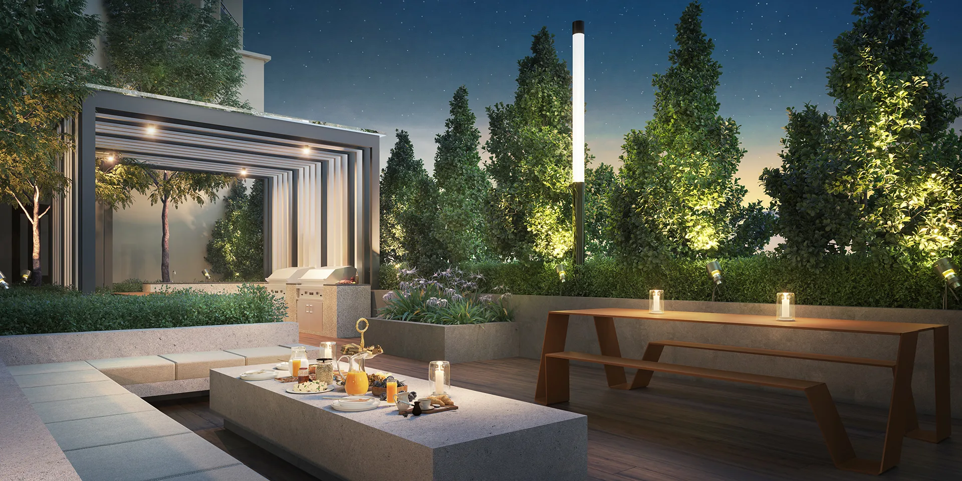 SCP Westfield Residences, USJ 1 Subang Jaya — the Feast Garden barbecue deck (artist's impression)