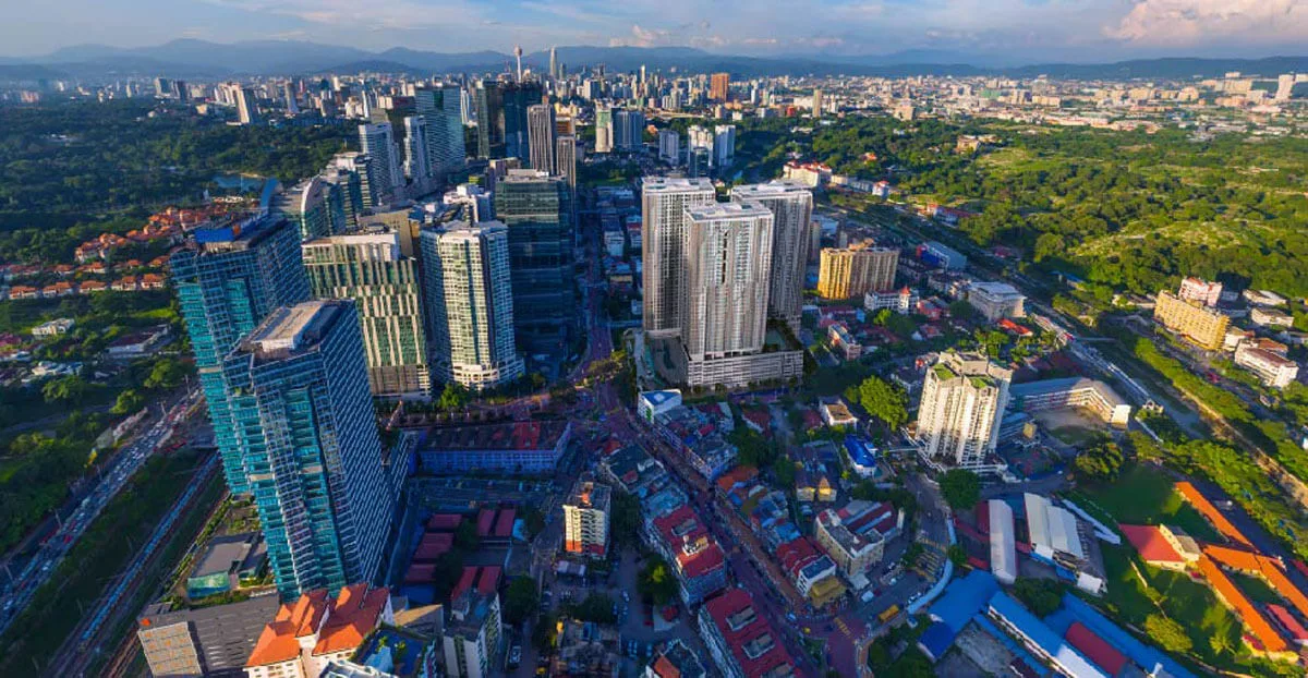Sentral Suites, KL Sentral — aerial view by day (artist's impression)