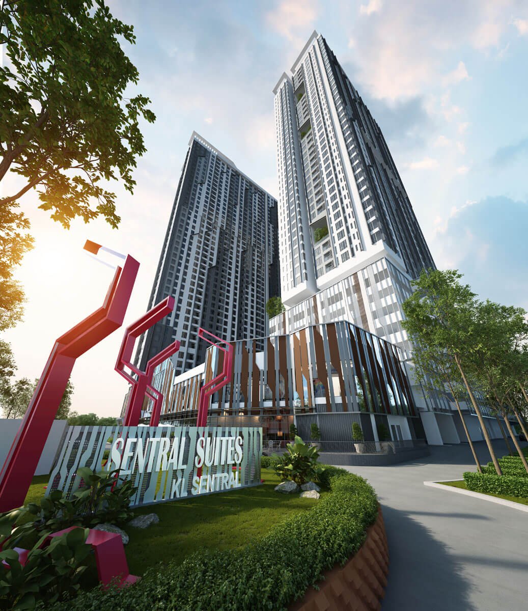 Sentral Suites, KL Sentral — facade (artist's impression)