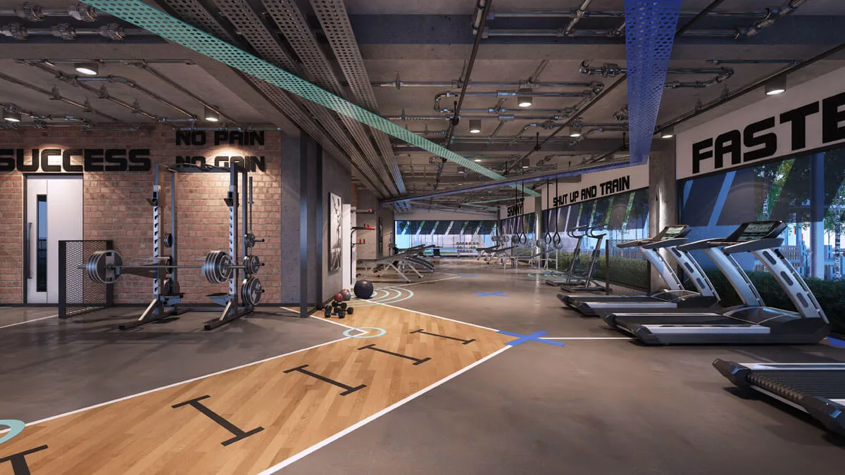 Sentral Suites, KL Sentral — gymnasium (artist's impression)