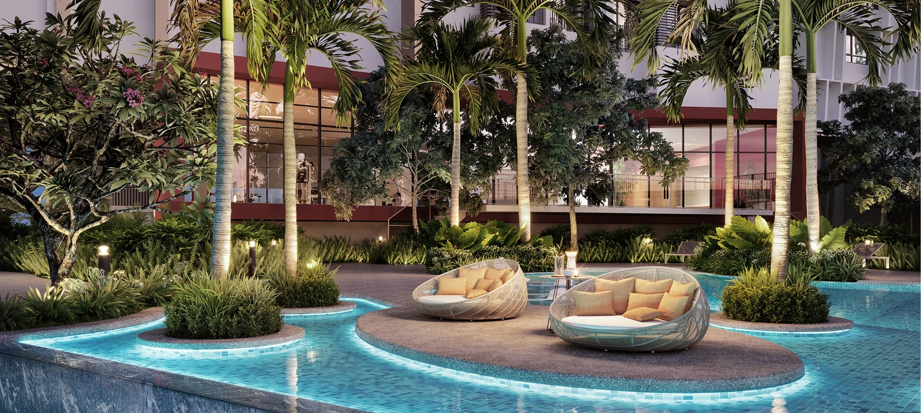 Floating Lounge, Level 11 outdoor deck at Skyline Kuchai by L & T Realty Sdn. Bhd., Kuchai Lama, Daerah Kuala Lumpur, Kuala Lumpur, Wilayah Persekutuan Kuala Lumpur