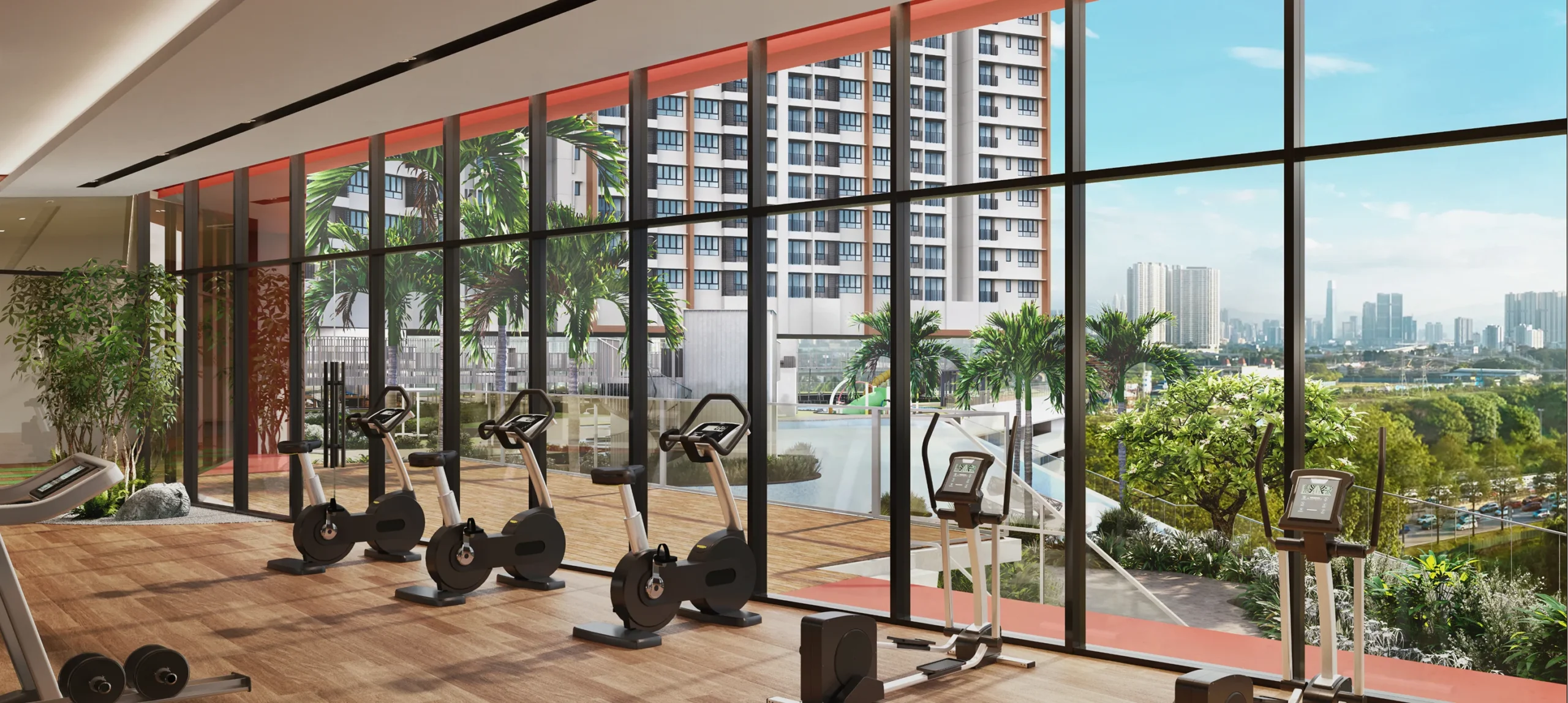 Gymnasium, Level 11 indoor sky facilities at Skyline Kuchai by L & T Realty Sdn. Bhd., Kuchai Lama, Daerah Kuala Lumpur, Kuala Lumpur, Wilayah Persekutuan Kuala Lumpur