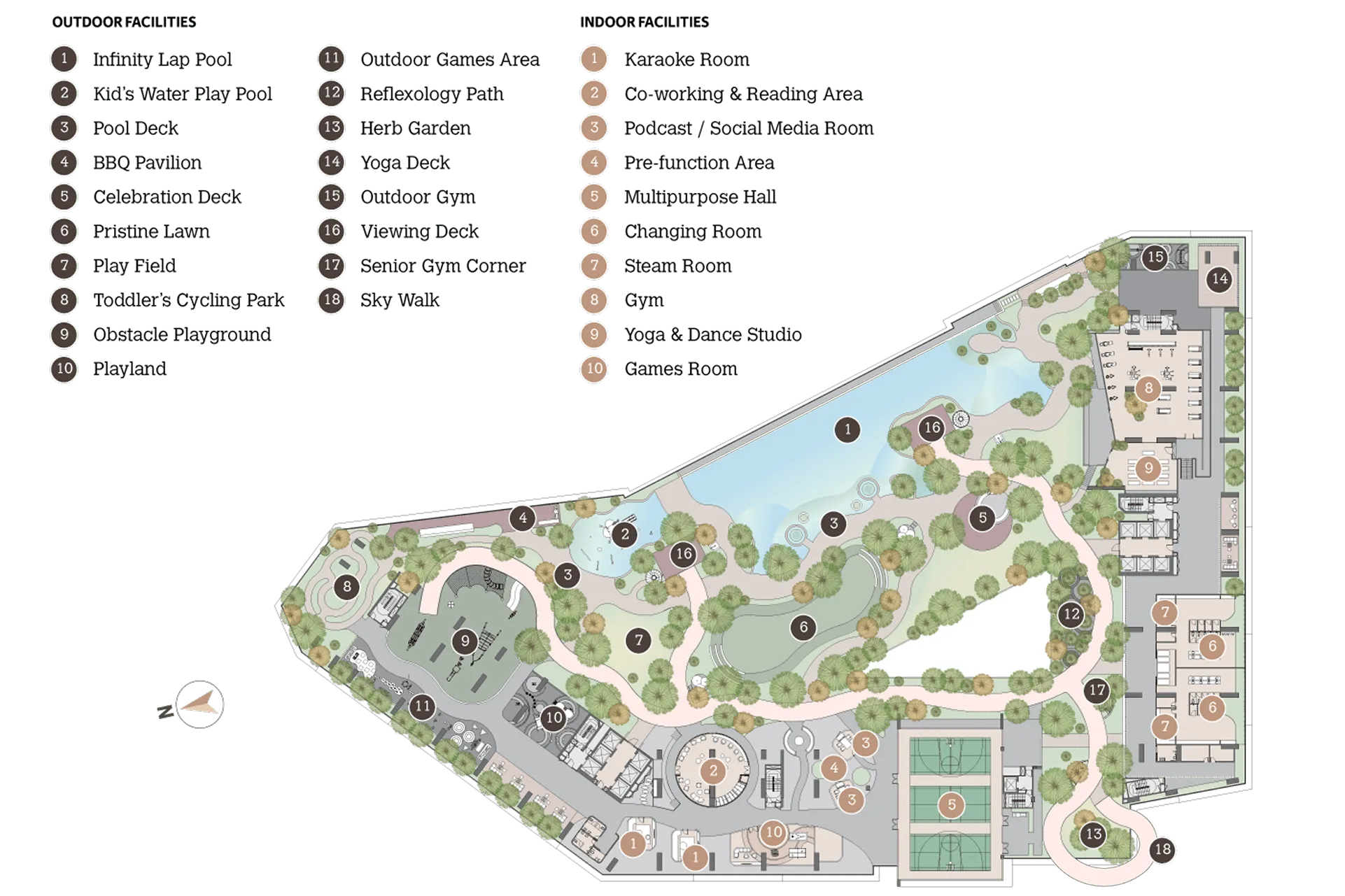 Level 11 facilities plan at Skyline Kuchai by L & T Realty Sdn. Bhd., Kuchai Lama, Daerah Kuala Lumpur, Kuala Lumpur, Wilayah Persekutuan Kuala Lumpur