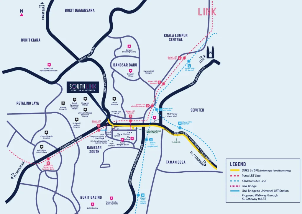 South Link Lifestyle Apartments @ Bangsar South, Kuala Lumpur — 1,422 units, 44 storeys, filed as Residensi Sambungan Selatan, CCC April 2021