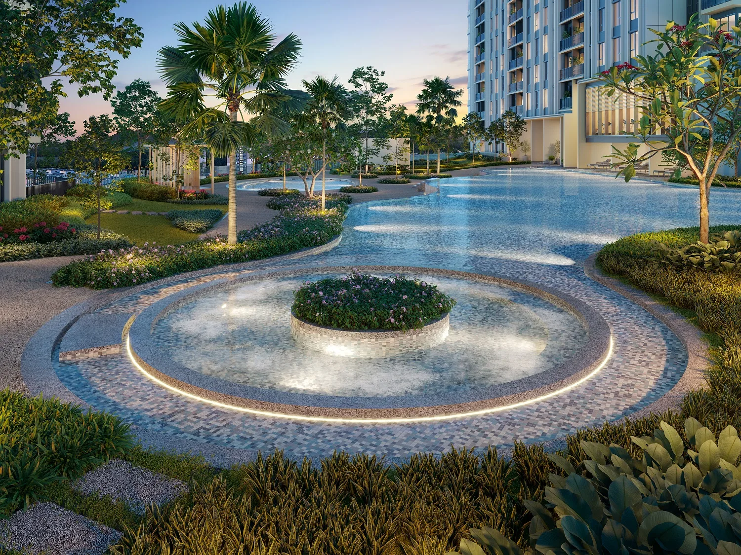 Jacuzzi, artist's impression produced under the superseded 2024 building-plan approval at Stellaris @ Riana Dutamas, registered RESIDENSI RIANA DUTAMAS 3 (KPKT project 19221-3), Segambut, Kuala Lumpur by 368 Segambut Sdn. Bhd., Segambut, Kuala Lumpur, Wilayah Persekutuan Kuala Lumpur