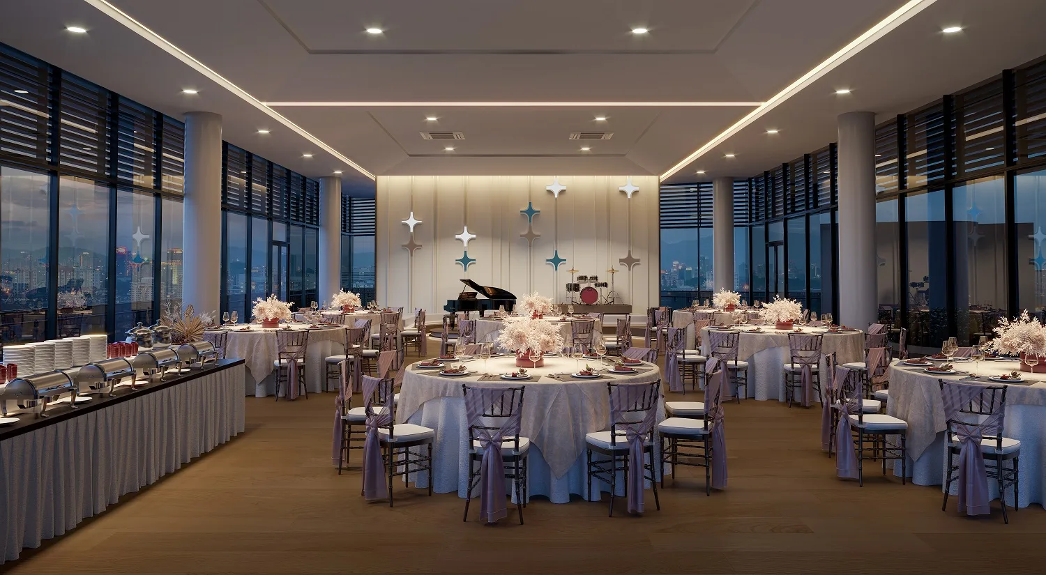 Multipurpose Hall, artist's impression produced under the superseded 2024 building-plan approval at Stellaris @ Riana Dutamas, registered RESIDENSI RIANA DUTAMAS 3 (KPKT project 19221-3), Segambut, Kuala Lumpur by 368 Segambut Sdn. Bhd., Segambut, Kuala Lumpur, Wilayah Persekutuan Kuala Lumpur