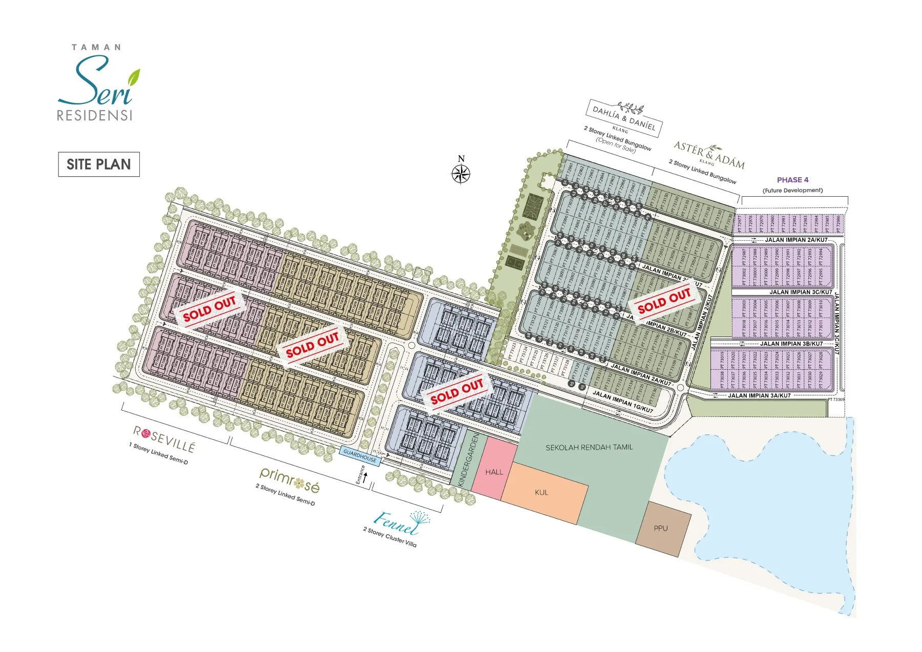 Township overall site plan of Taman Seri Residensi by NEU ESTATES SDN BHD, Taman Seri Residensi, Daerah Klang, North Klang, Selangor