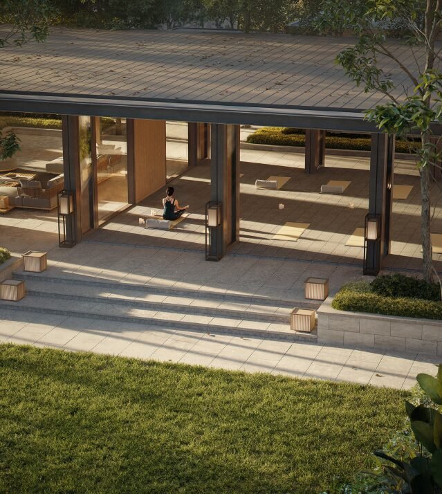 The Garden Pavilion over the central gardens, artist’s impression at EDEN Taman Duta (registered RESIDENSI EDEN) by BRDB Developments Sdn Bhd, Jalan Gallagher, Taman Duta / Bukit Tunku, Daerah Kuala Lumpur, Kuala Lumpur, Wilayah Persekutuan