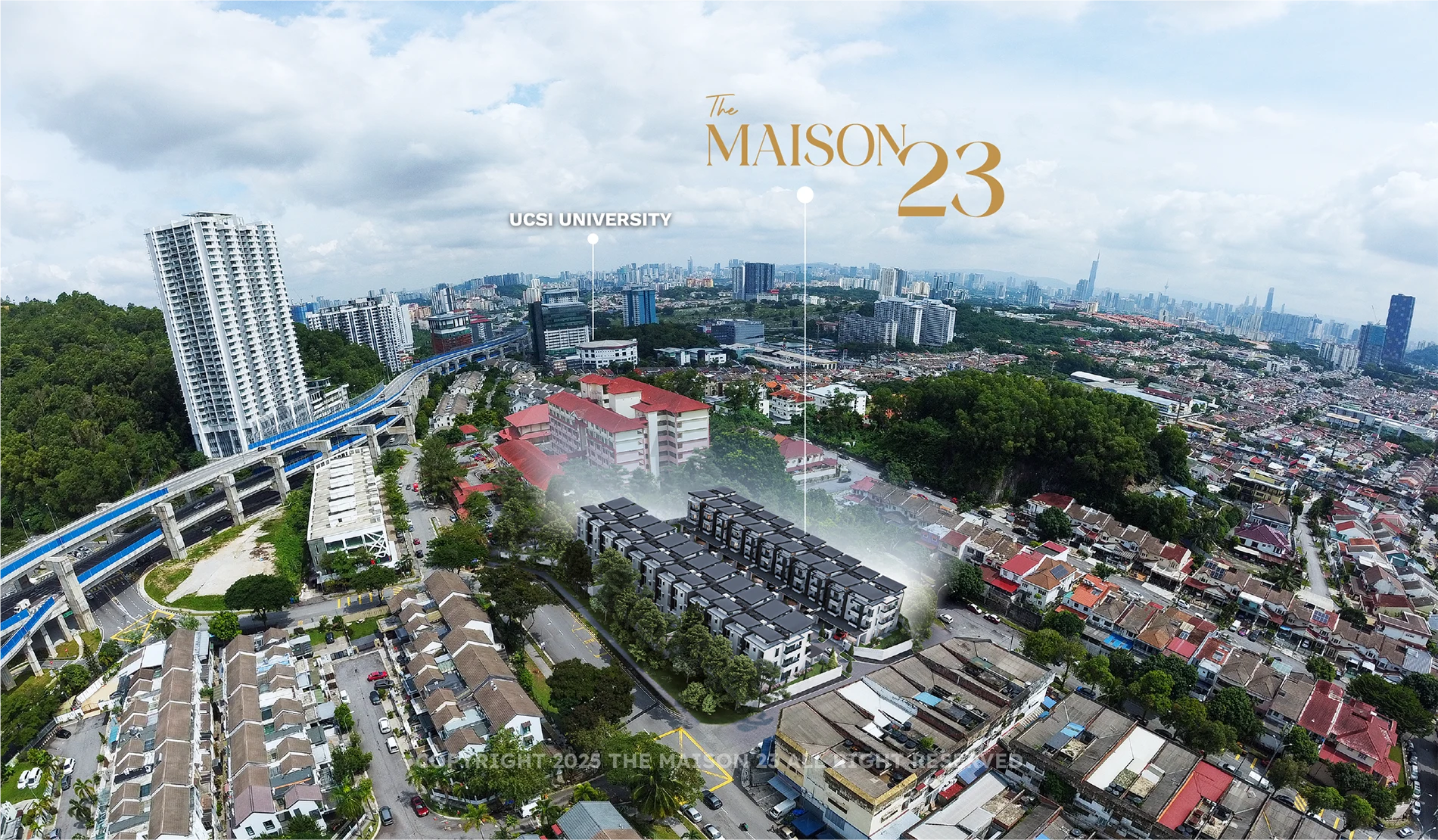 Aerial view at The Maison 23 by PV M6 Sdn. Bhd., Taman Bukit Mandarina, Cheras, Kuala Lumpur, Wilayah Persekutuan Kuala Lumpur