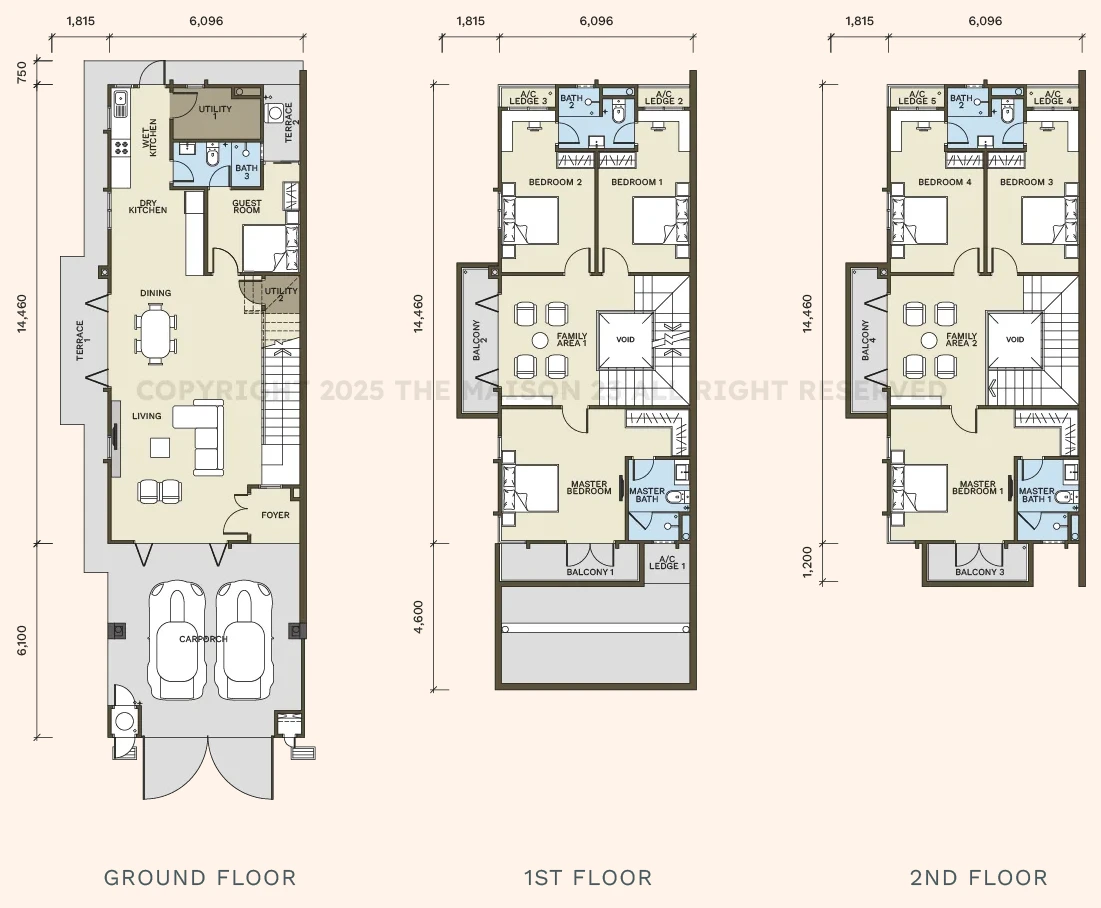 Type C plan at The Maison 23 by PV M6 Sdn. Bhd., Taman Bukit Mandarina, Cheras, Kuala Lumpur, Wilayah Persekutuan Kuala Lumpur