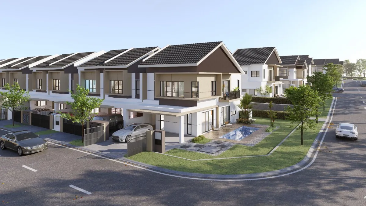 Type A exterior, confirmed by the developer content management system as Exterior Type A_FA at Tilia, Encorp Cahaya Alam, Seksyen U12, Shah Alam, Selangor, by Must Ehsan Development Sdn Bhd