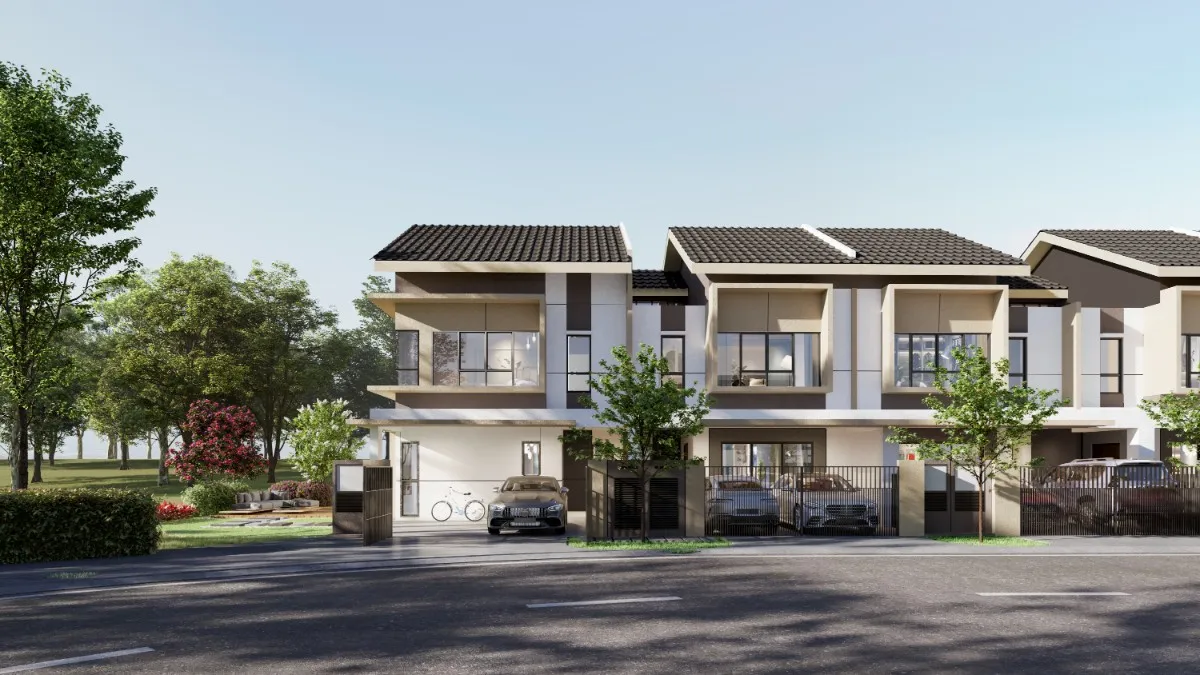 Type A facade, confirmed by the developer content management system as Facade Type A_FA at Tilia, Encorp Cahaya Alam, Seksyen U12, Shah Alam, Selangor, by Must Ehsan Development Sdn Bhd