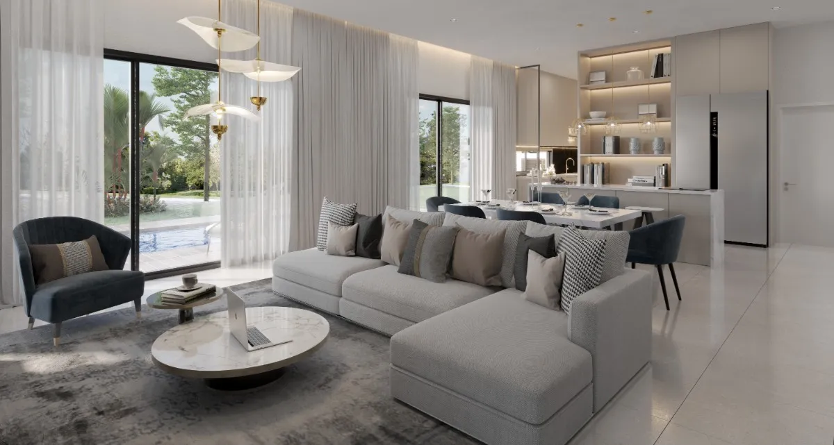Living area, Type A, confirmed by the developer content management system as Living A3C_FA at Tilia, Encorp Cahaya Alam, Seksyen U12, Shah Alam, Selangor, by Must Ehsan Development Sdn Bhd