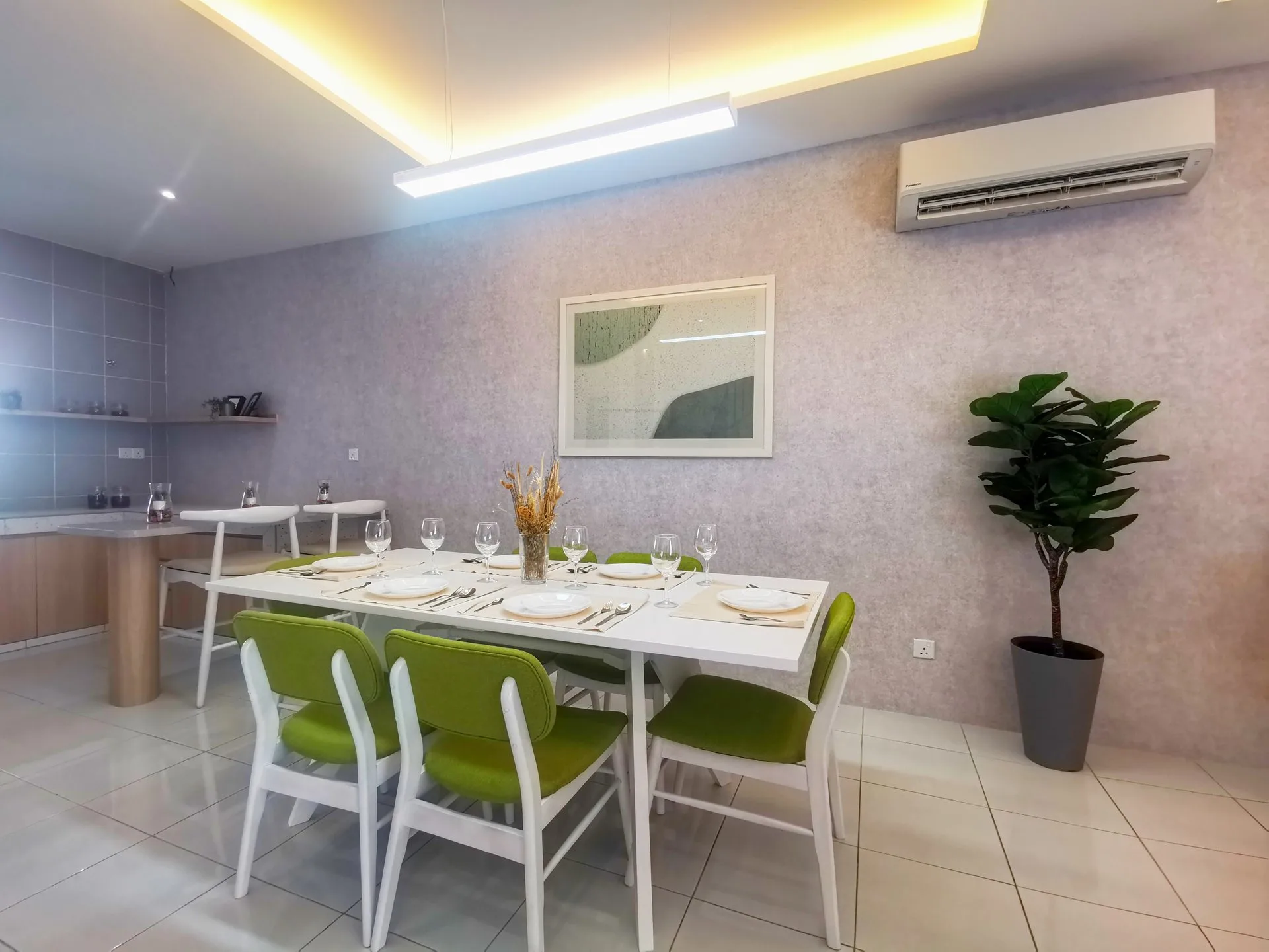 Dining area of the Desa Park Chemor double-storey cluster terrace show house, Chemor, Ipoh, Perak